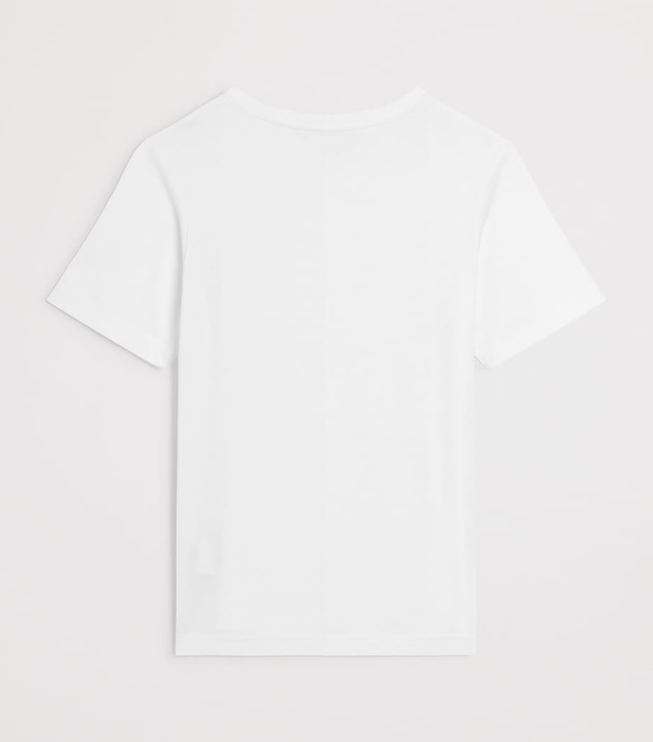 Dolce&Gabbana Kids Embroidered Logo T-Shirt (8-14 Years) Optical White Image 2