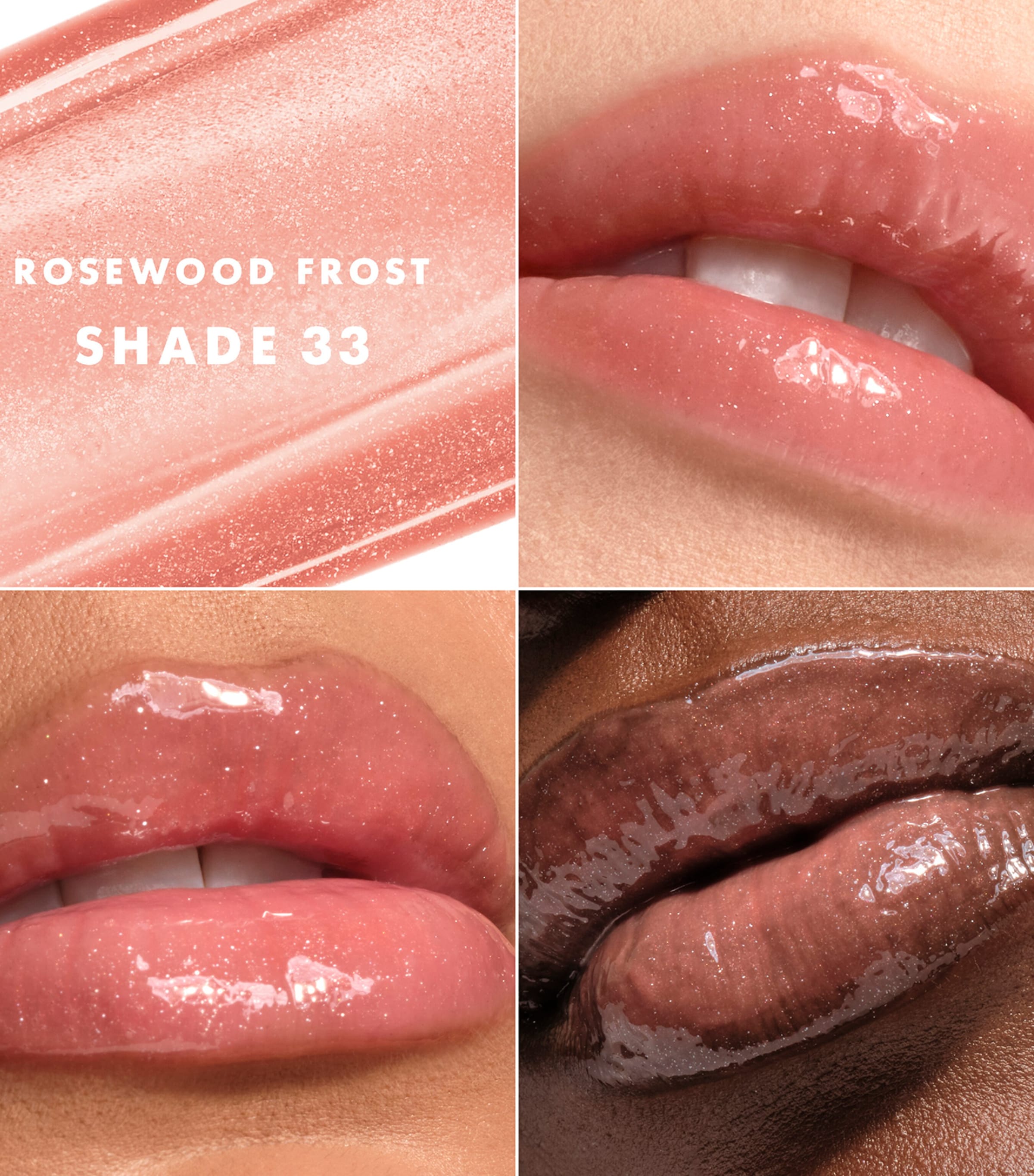 Armani Prisma Glass Icy Plumper Lip Gloss ROSEWOOD FROST Image 3