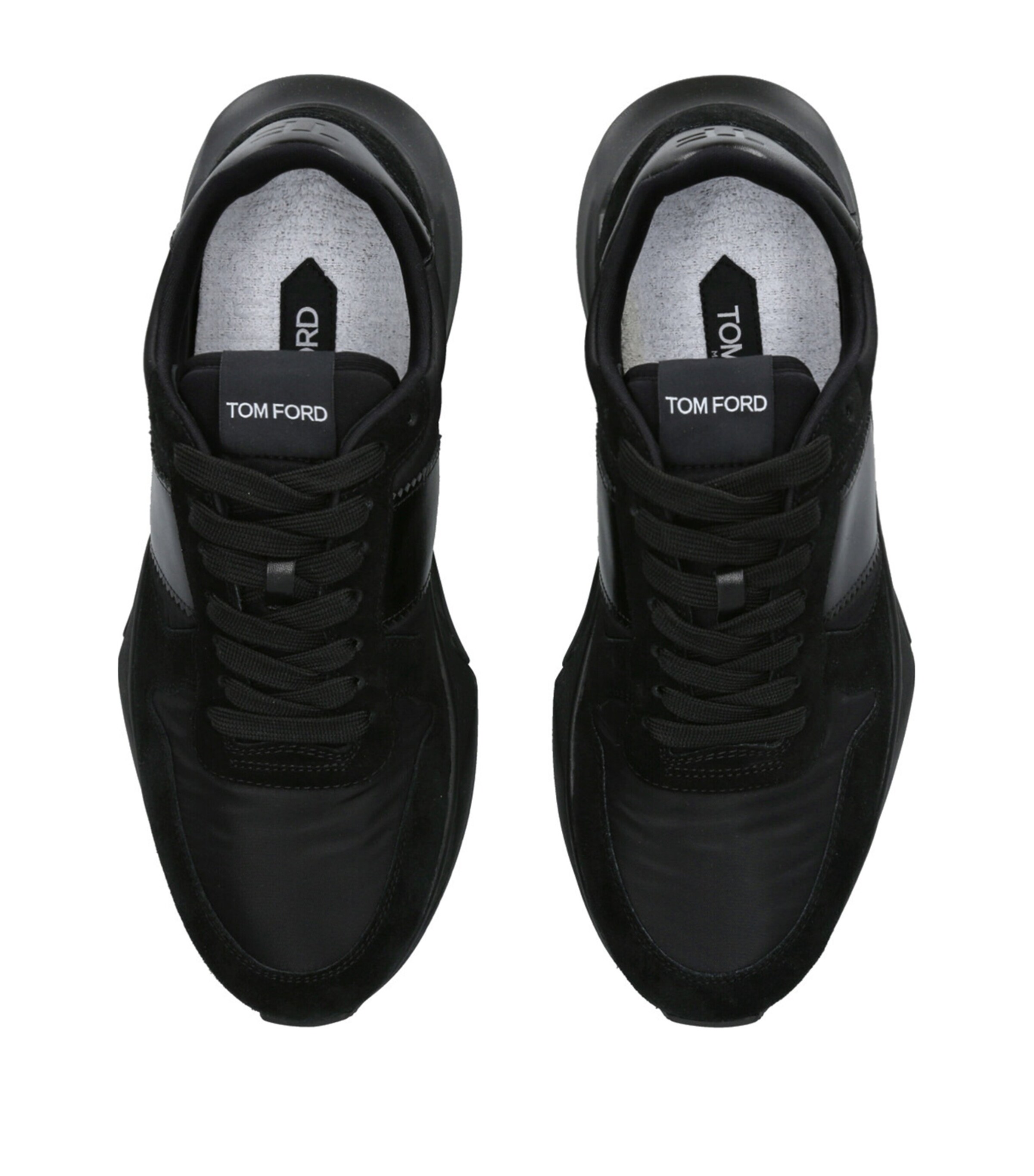 TOM FORD Black Leather Jagga Runner Sneakers Harrods DZ