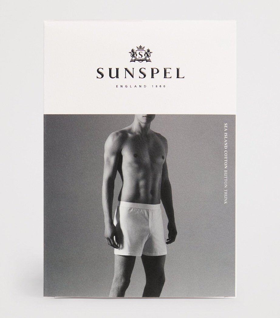 Sea Island Cotton Boxer Shorts WHITE Image 4