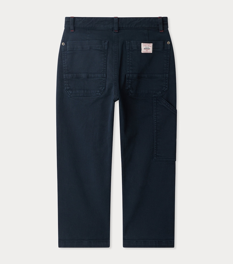 Ewann Straight Trousers (10-14 Years) MARINE Image 2