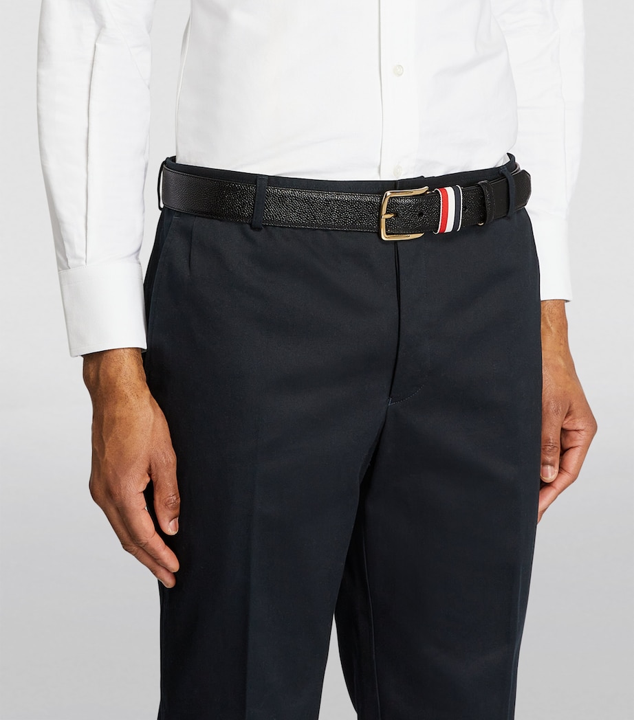 Thom Browne Leather Tricolour Belt Black Image 5