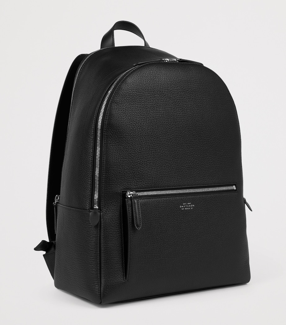 Smythson Leather Ludlow Backpack Black Image 2