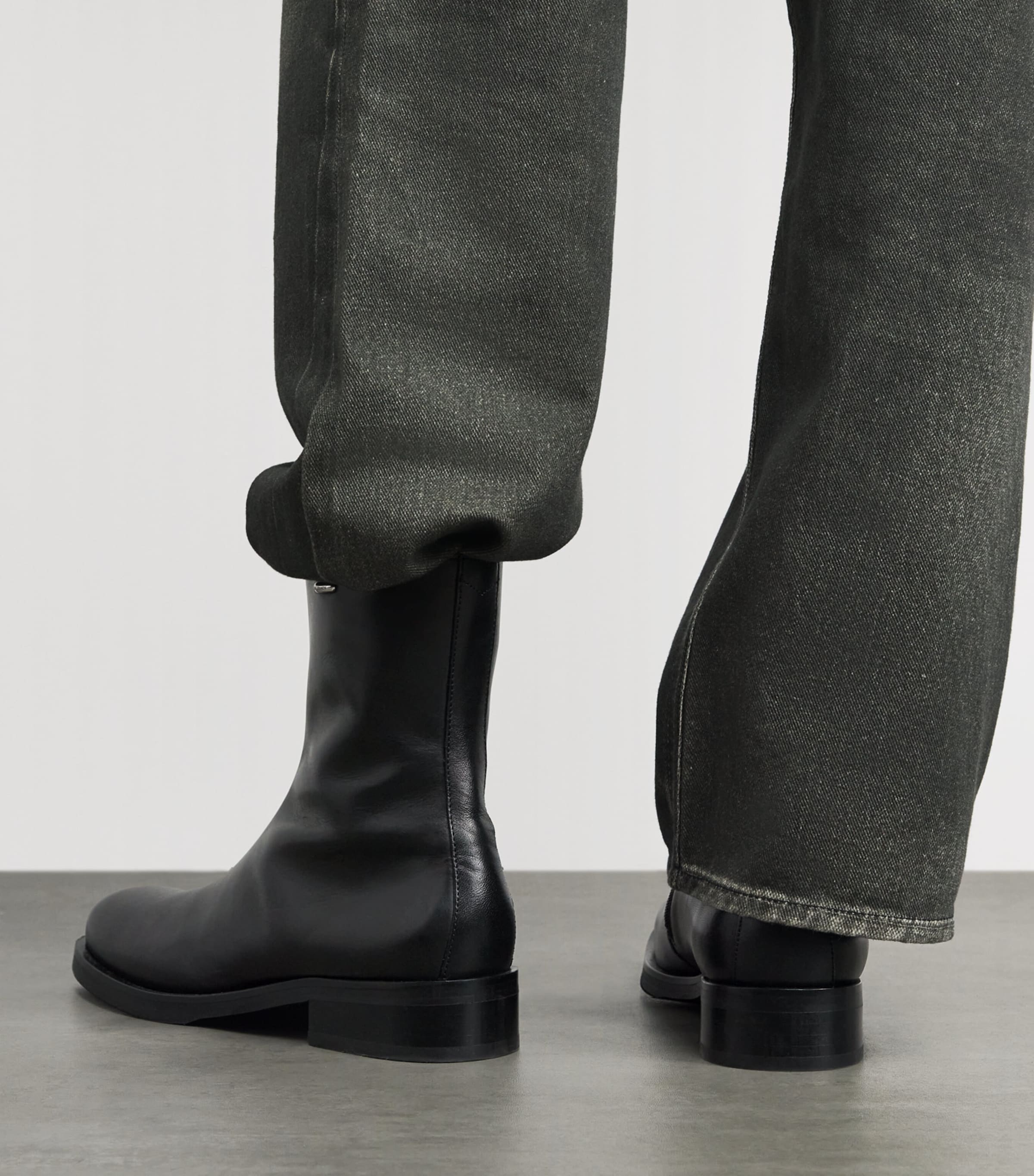 Our Legacy Leather Camion Ankle Boots Black Image 4