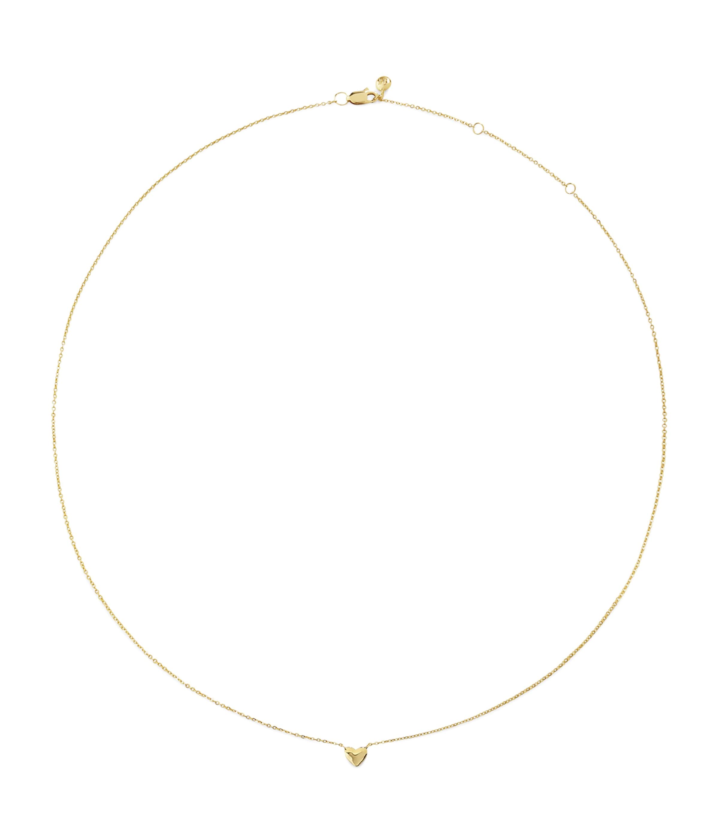 Monica Vinader Yellow Gold Mini Heart Necklace