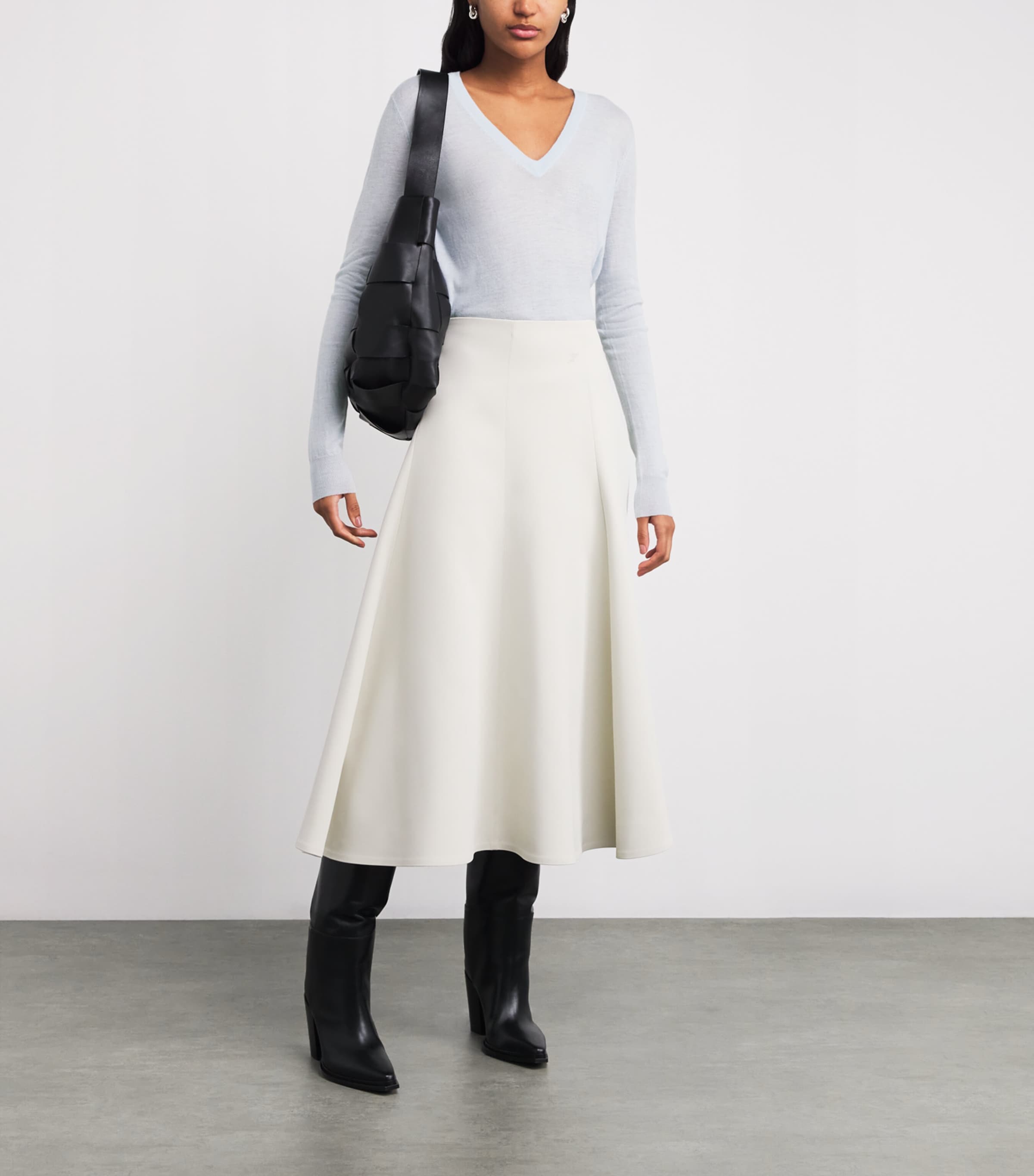 Cashmere Cashair Sweater OXFORD BLUE Image 2