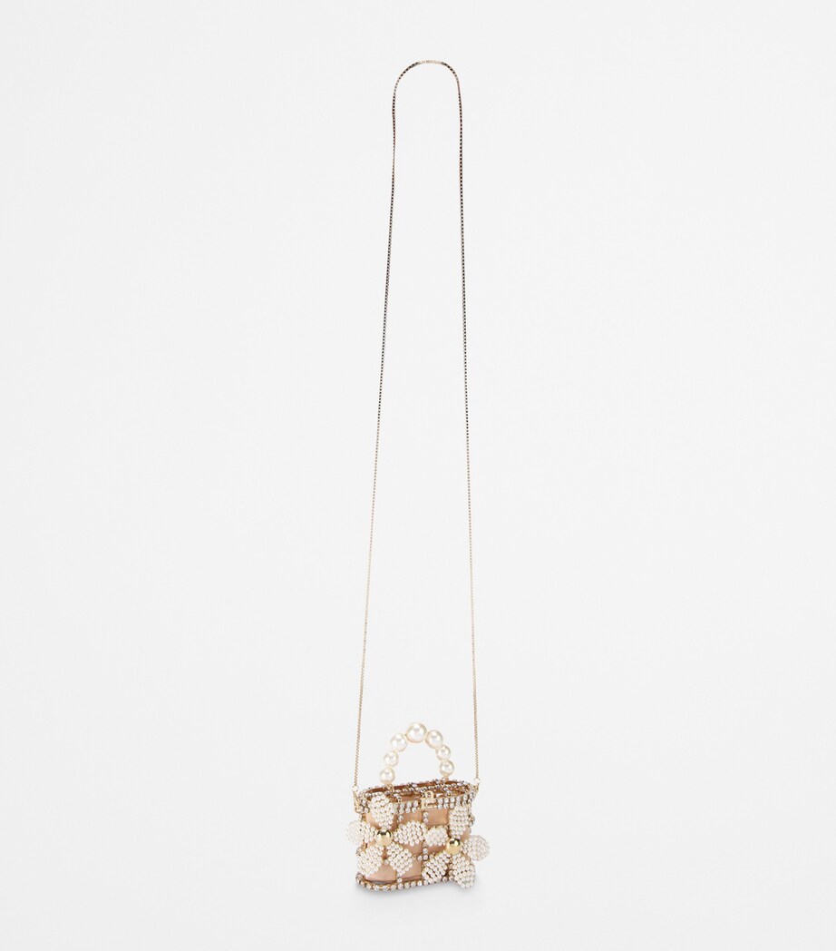 Pocket Gardenia Top-Handle Bag GOLD Image 4