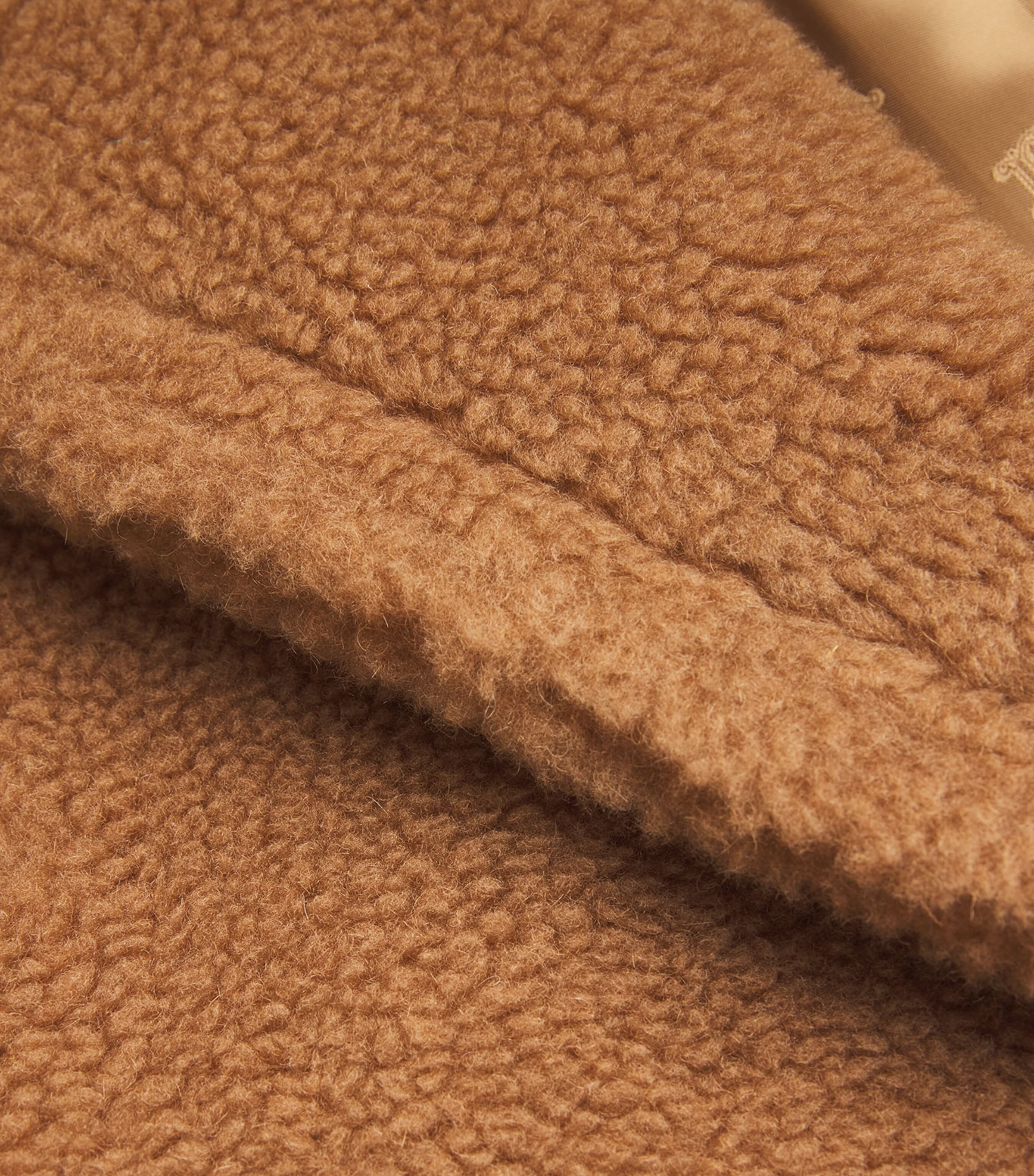 Alpaca-Blend Short Teddy Coat CAMEL Image 5