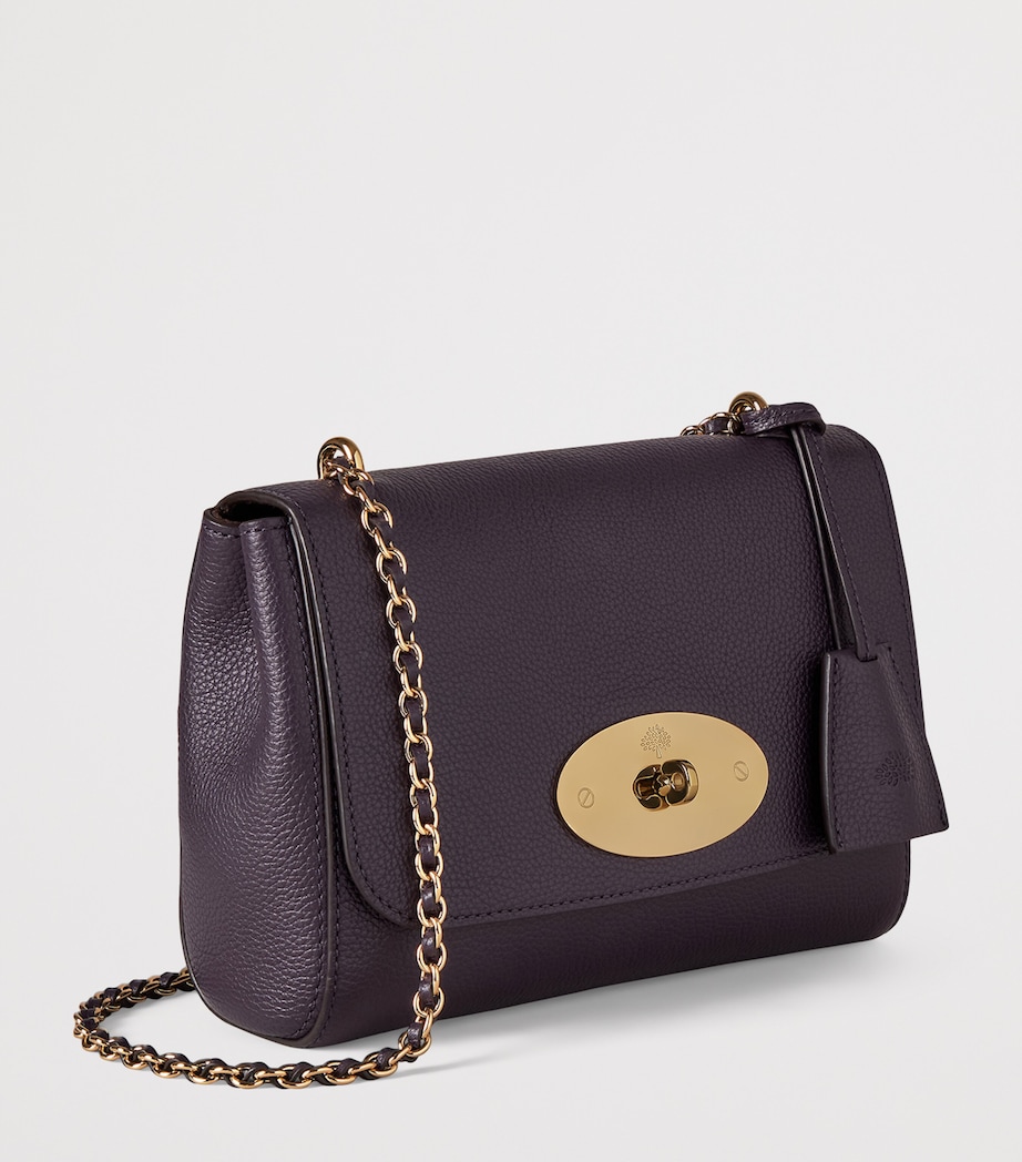 Small Leather Lily Shoulder Bag DEEP AUBERGINE Image 2