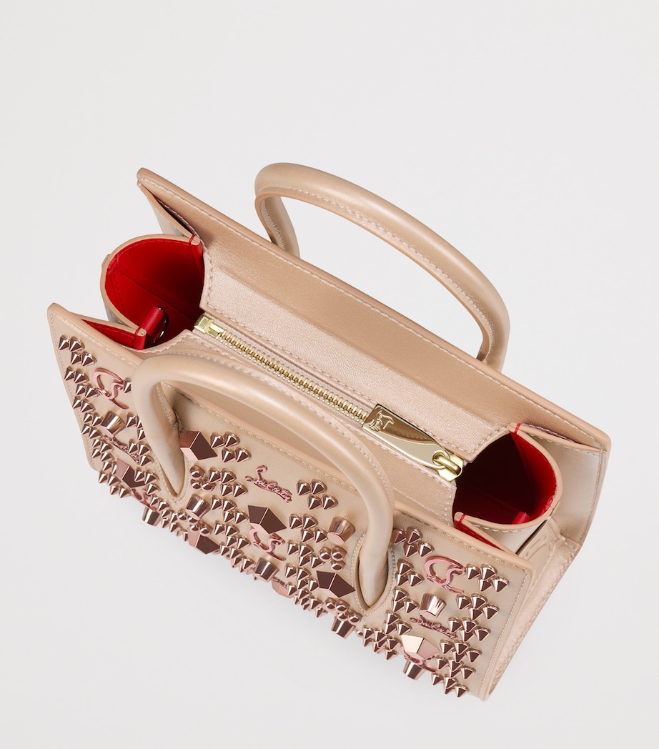 Mini Paloma Leather Top-Handle Bag F609 Image 3