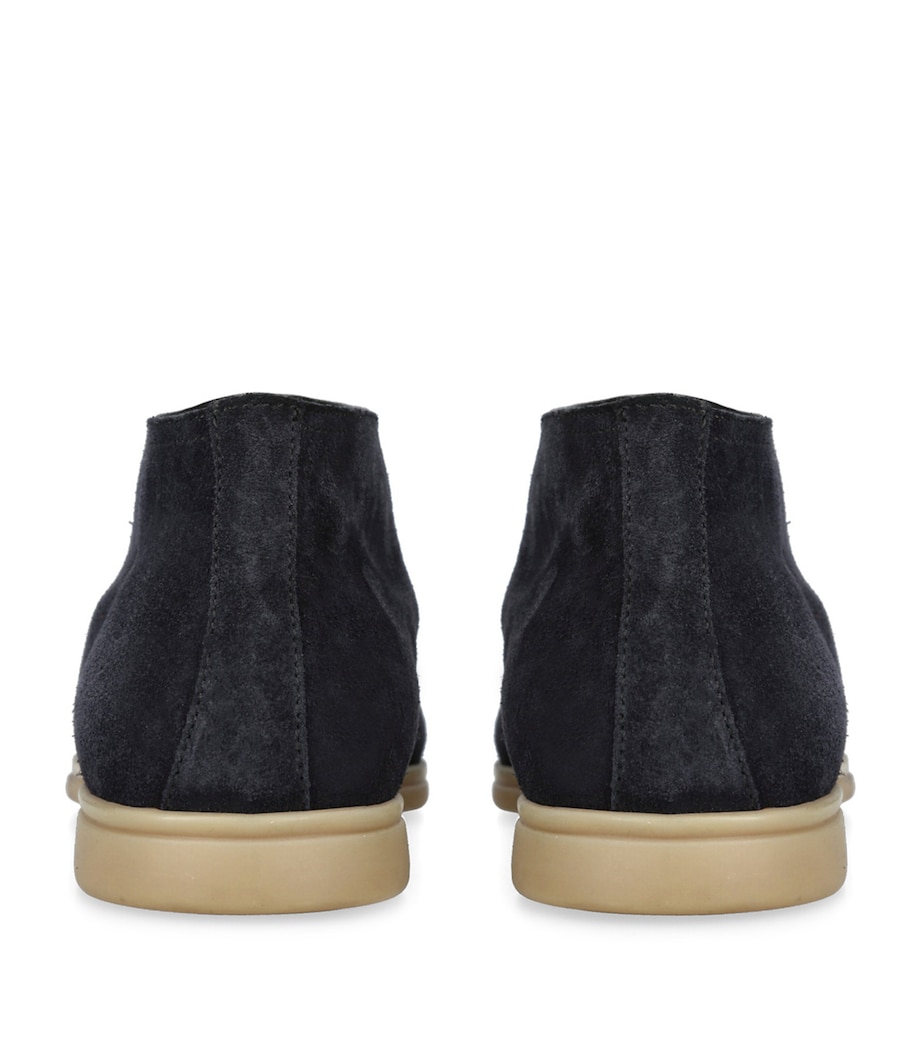 Suede Tower Boots NAVY Image 2