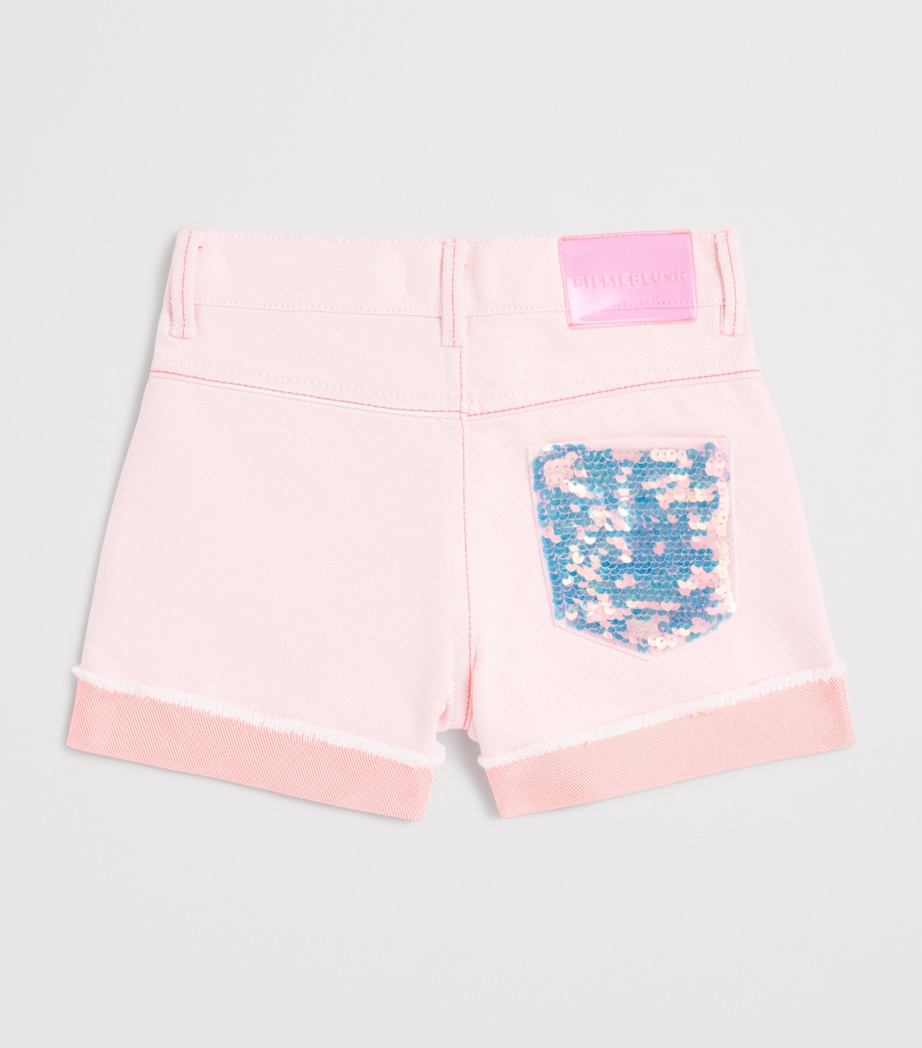 Denim Shorts (2-12 Years) S51PINK OFF WHITE Image 2