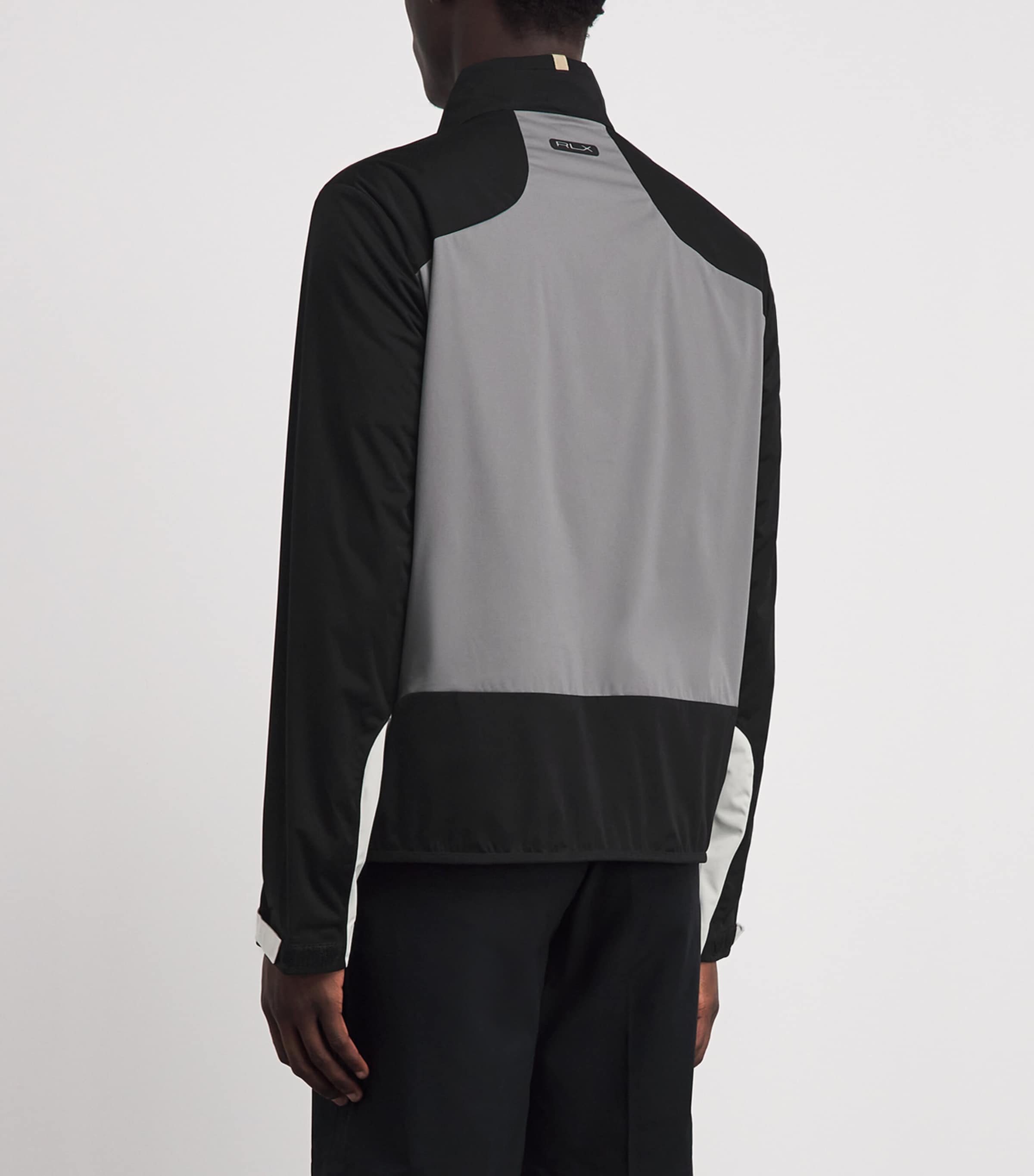 RLX Ralph Lauren Mens Colour-Block Packable Jacket Perfect Grey Multi Image 5