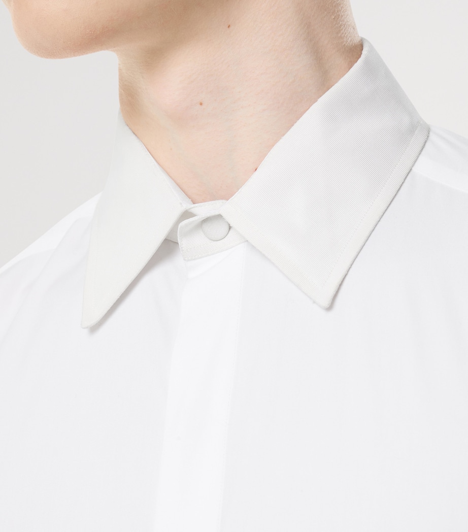 Cotton Grosgrain-Collar Shirt WAA Image 2