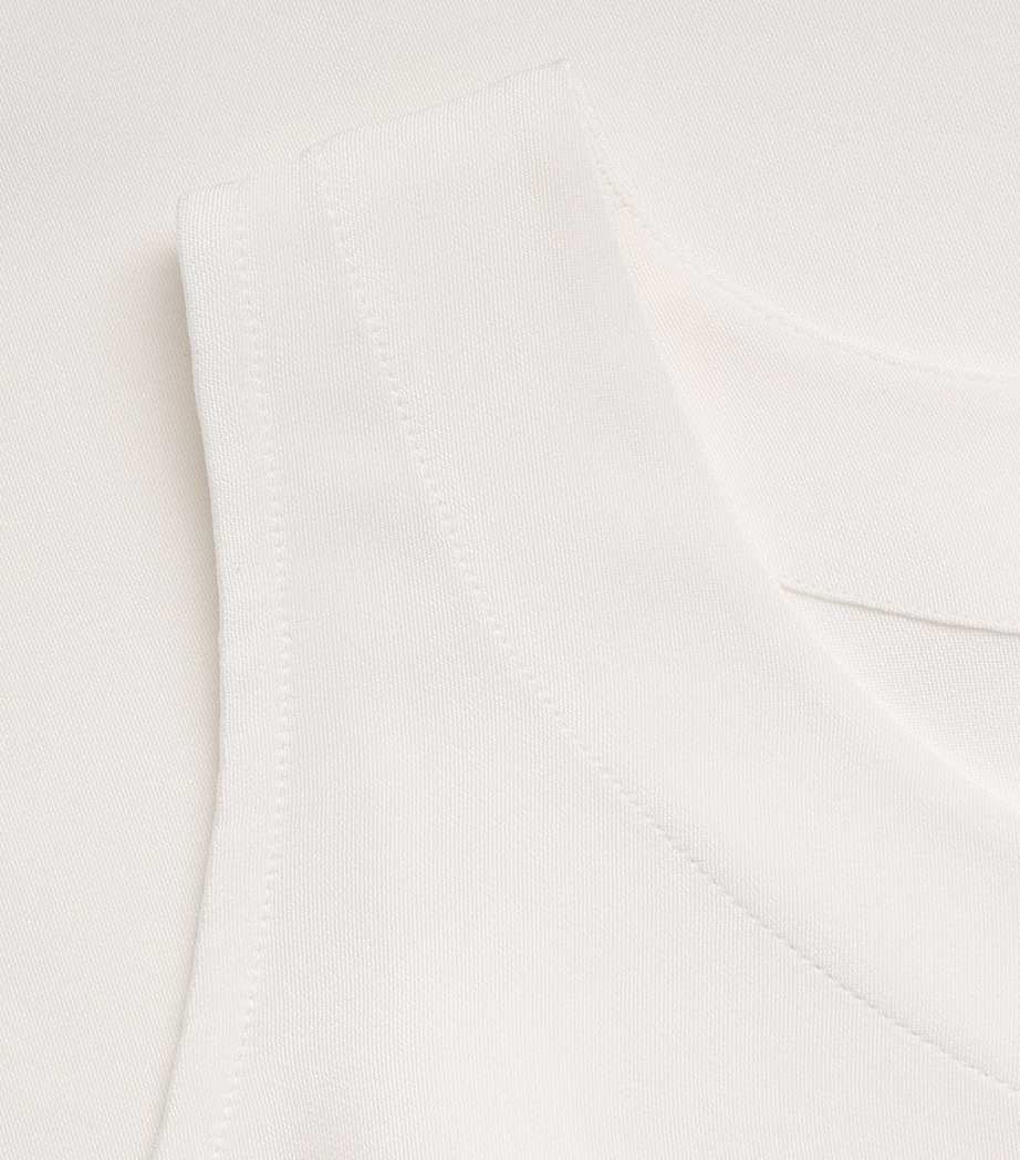 Eskandar Womens Silk Sleeveless Top White Image 6
