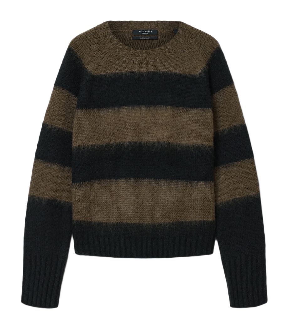 Stripe Lou Sweater BLACK/GREEN Image 1