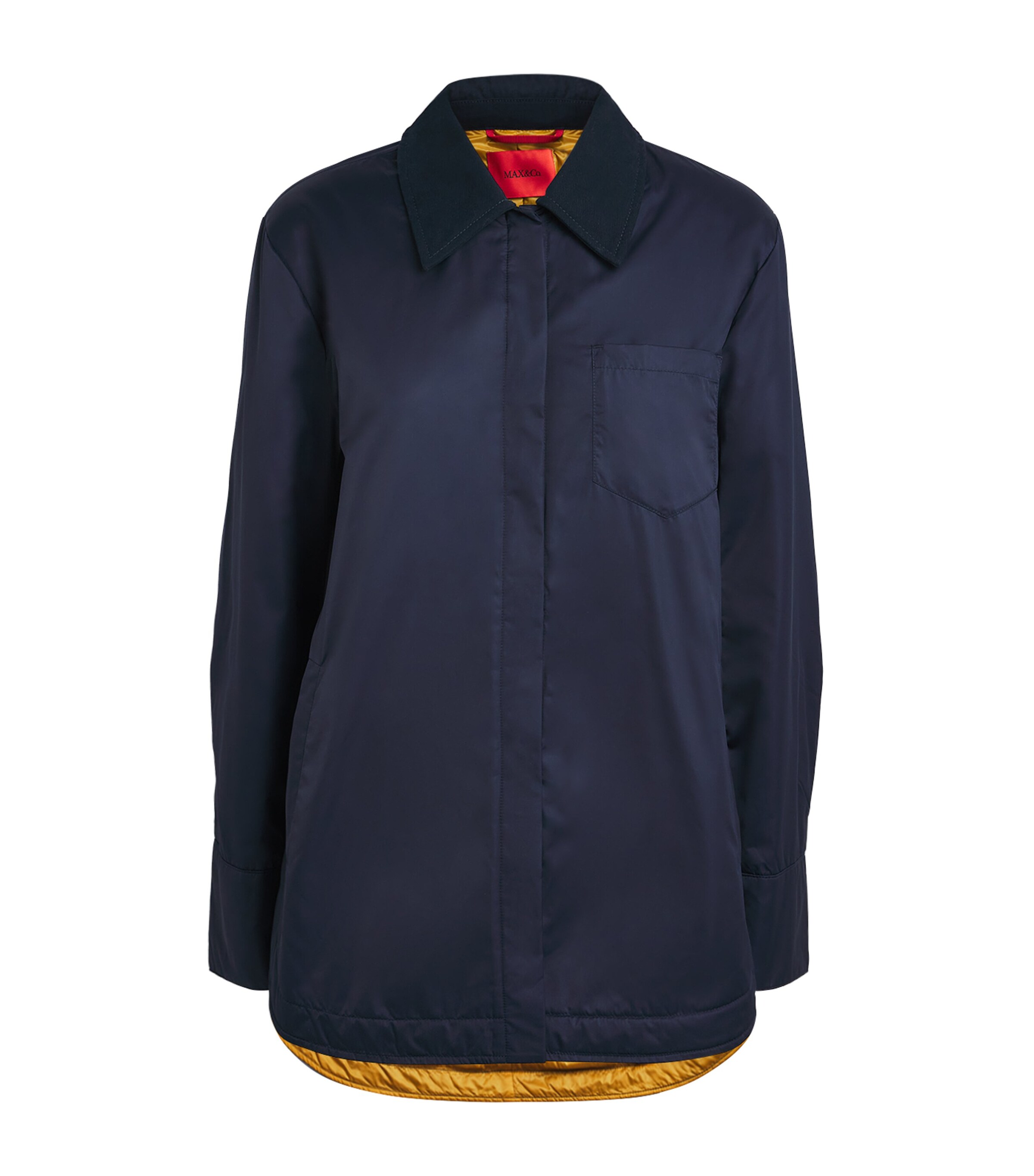 MAX&Co. Womens Padded Shirt Jacket Navy Image 1