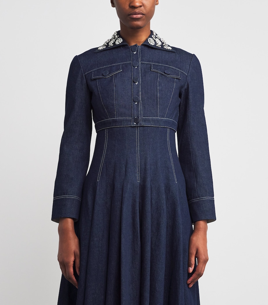 Aiste Cropped Denim Jacket INDIGO Image 3