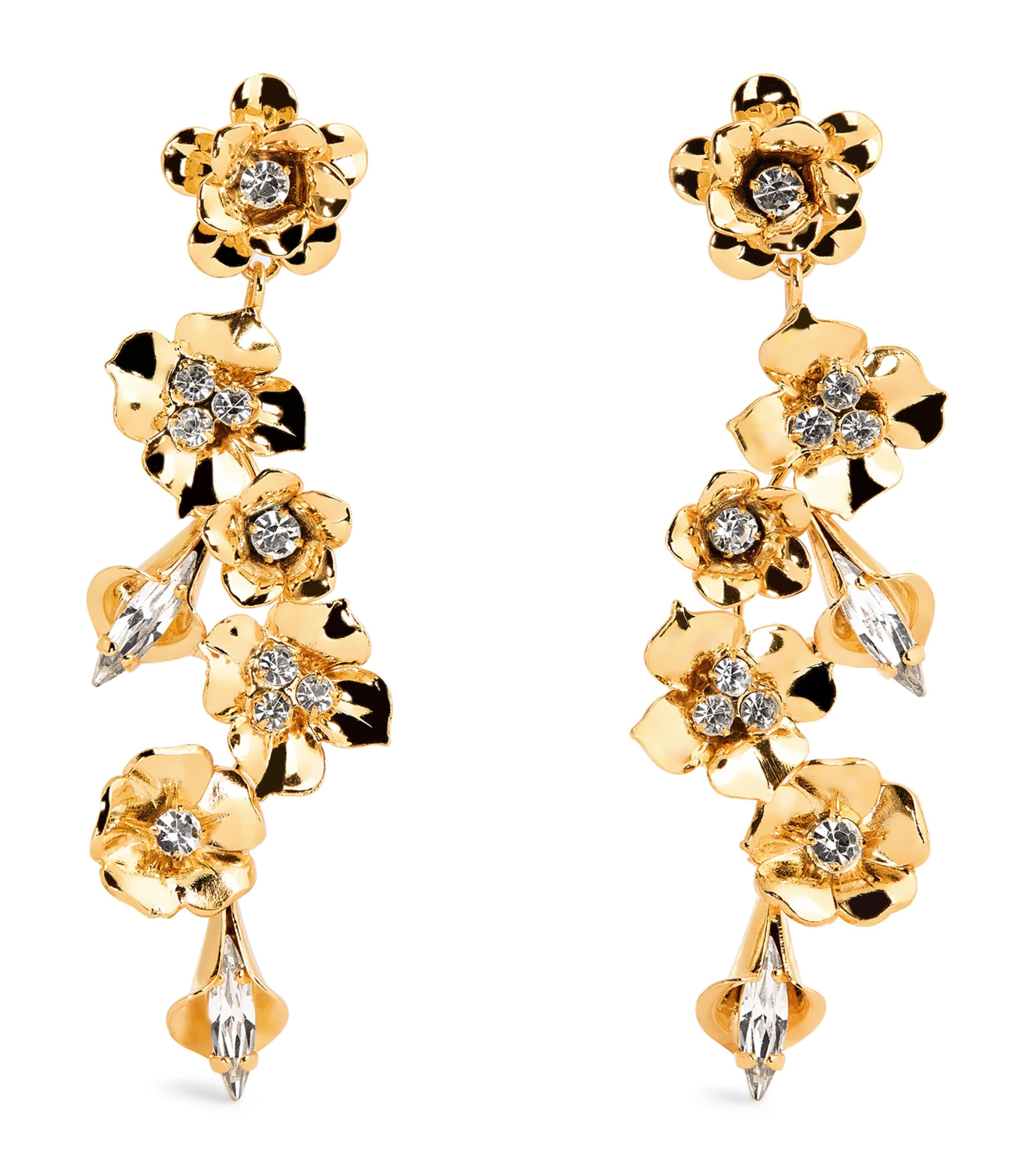 Jennifer Behr Gold-plated Crystal Vanora Earrings In Gold