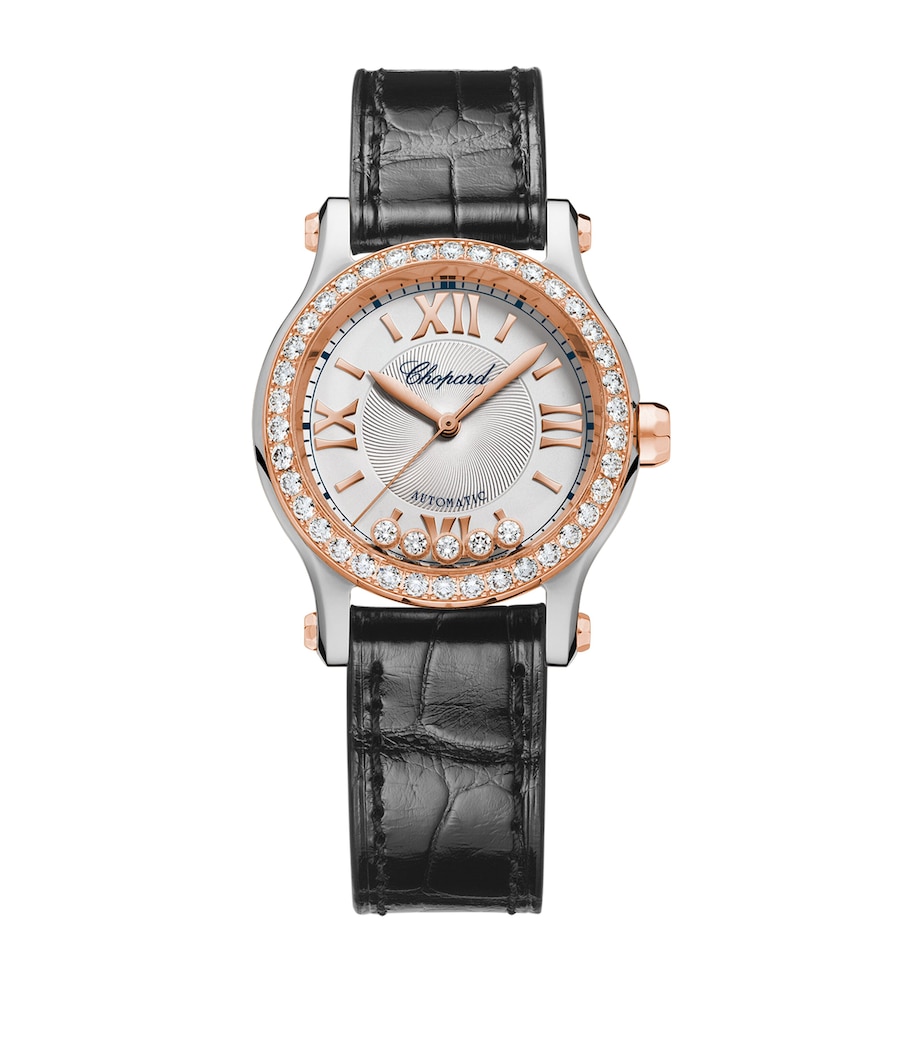 Rose Gold, Steel and Diamond Happy Sport Watch 30mm ROSE GOLD/STAINLESS Image 1