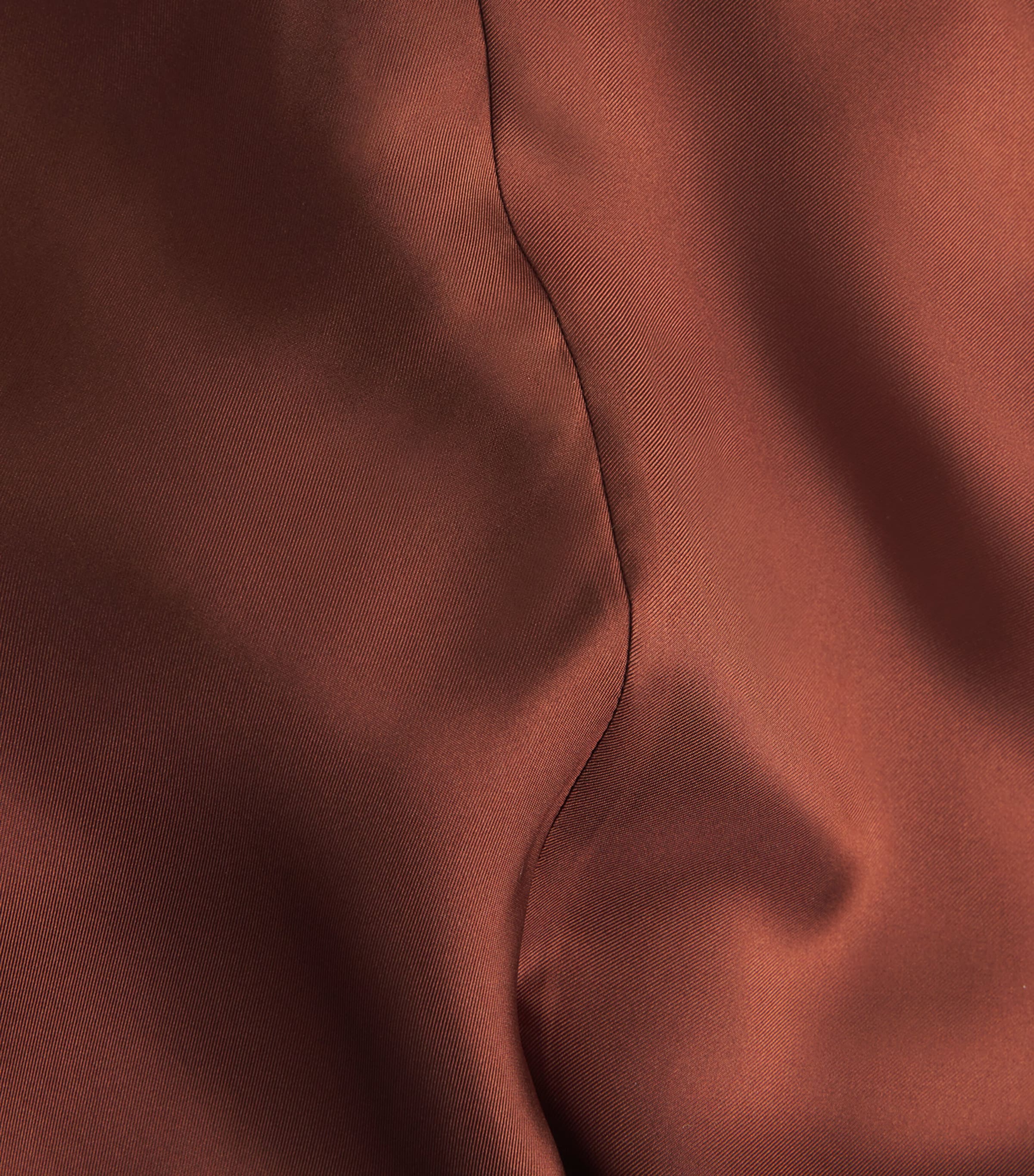 Silk Twill Slip Maxi Dress BRICK Image 5