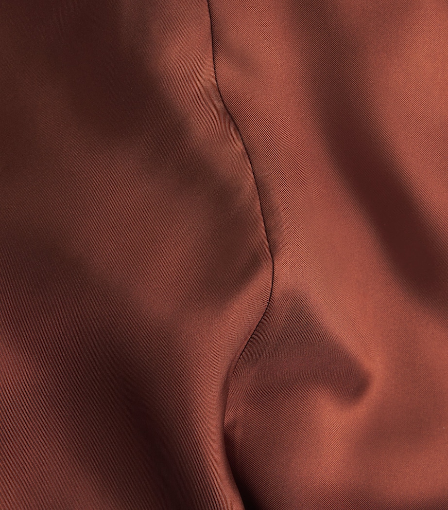 Silk Twill Slip Maxi Dress BRICK Image 5