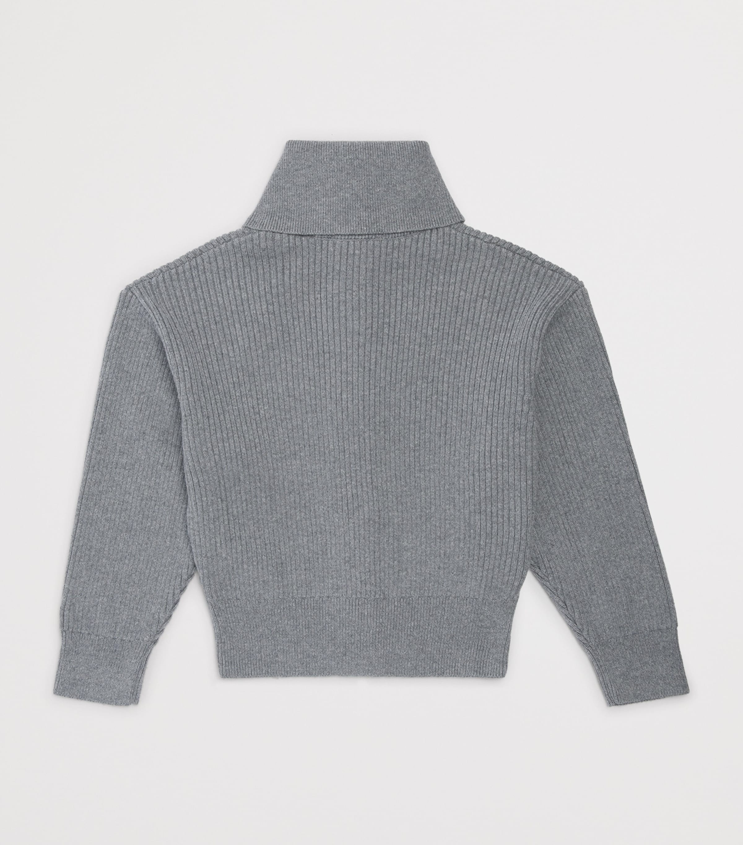 Givenchy Kids Cotton-Cashmere Ribbed Cardigan (4-12+ Years) Marl Image 2