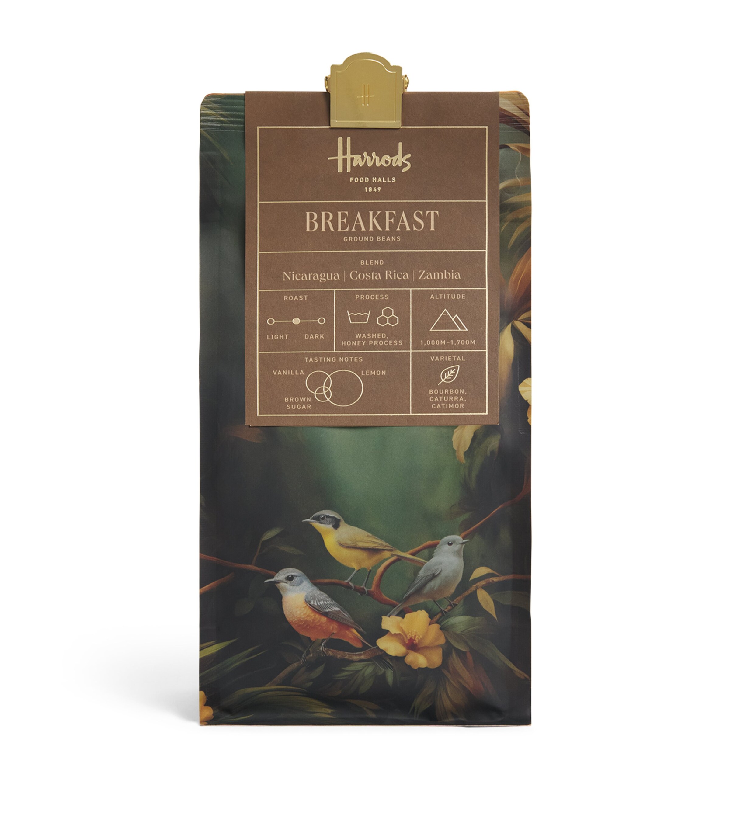 Harrods Breakfast Blend Ground Coffee (250g)   Image 1