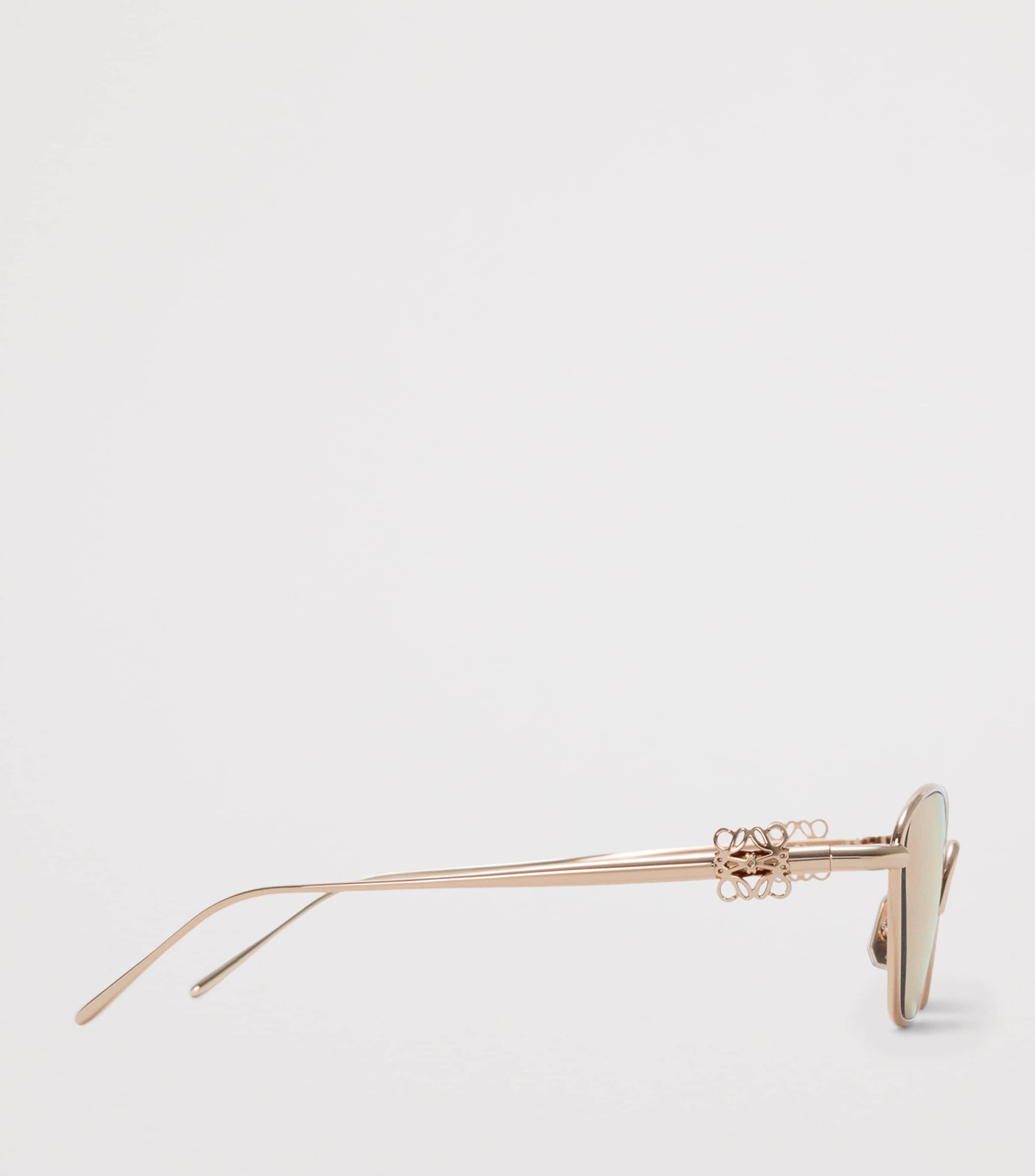 LOEWE Anagram Hexagonal Sunglasses Rose Gold Image 3