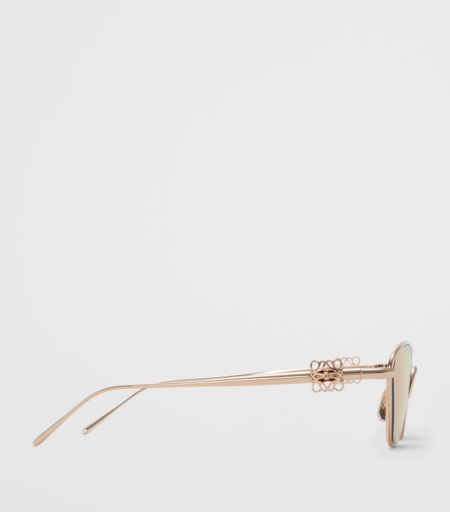 LOEWE Anagram Hexagonal Sunglasses Rose Gold Image 3