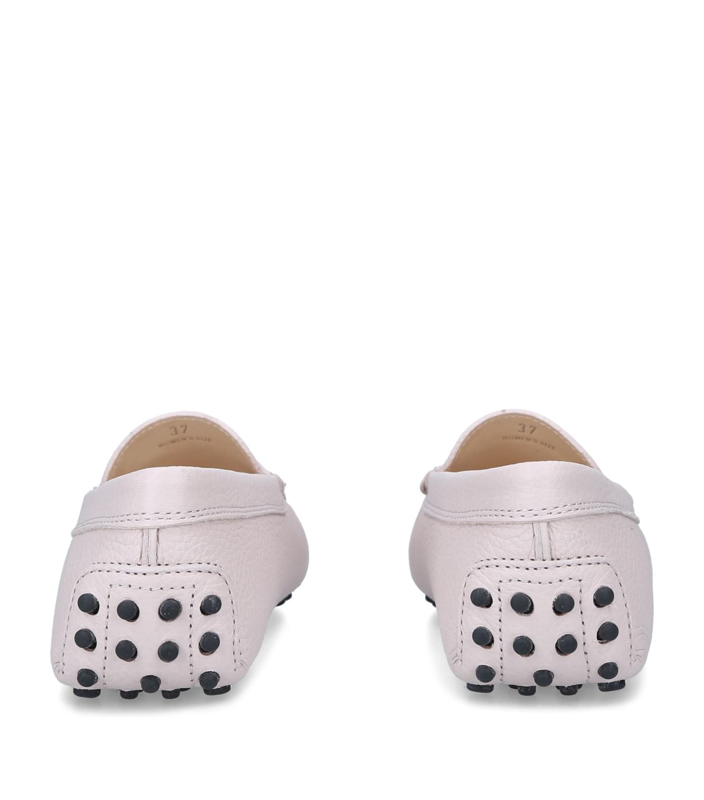 Tod's Leather Gommino Driving Shoes Bone Image 3