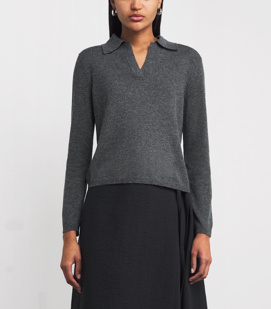Virgin Wool-Cashmere Moxa Sweater 003 DARK GREY Image 3