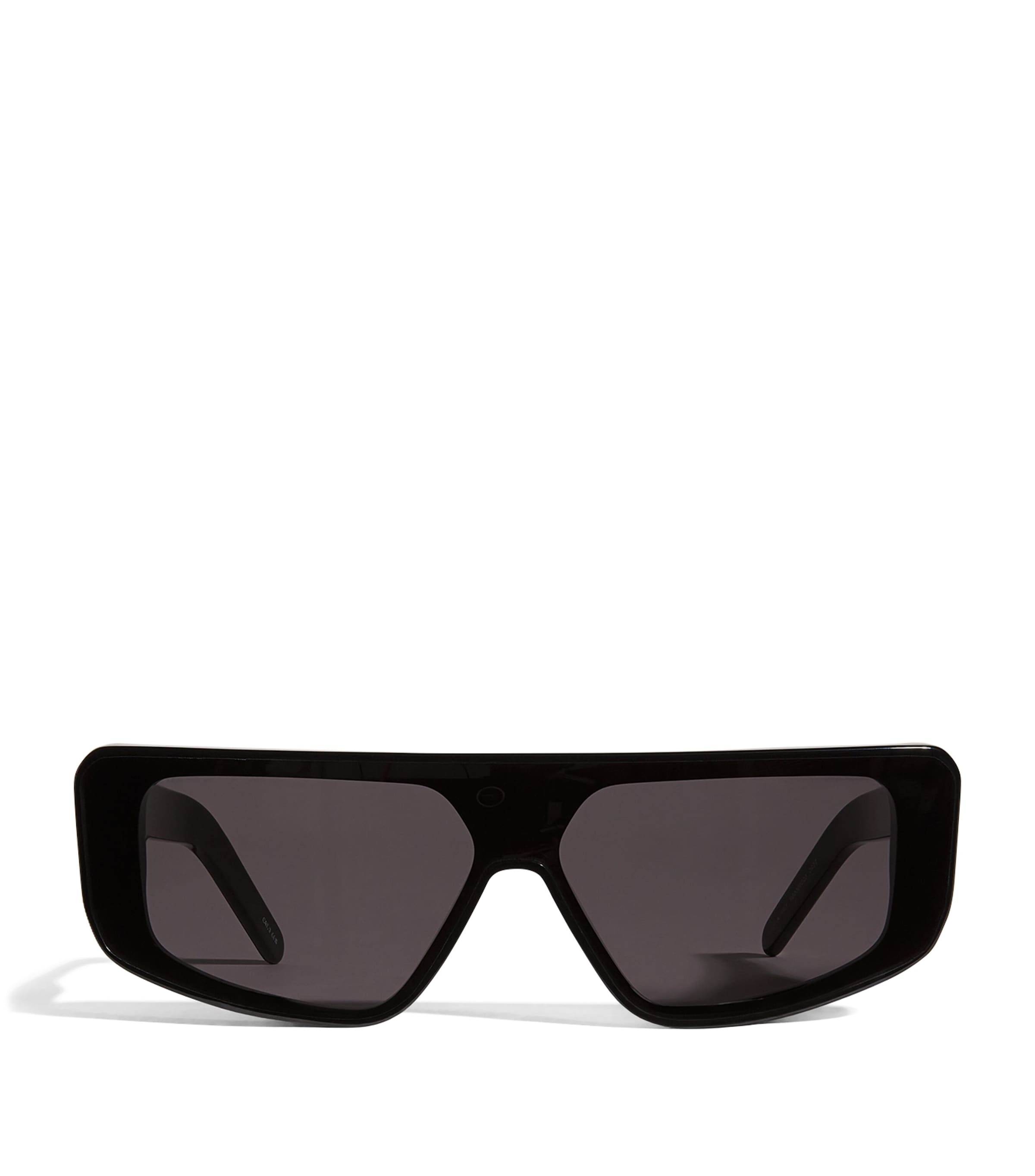 Geometric Performa Sunglasses BLK TMPL/BLKLNS/0909 Image 1