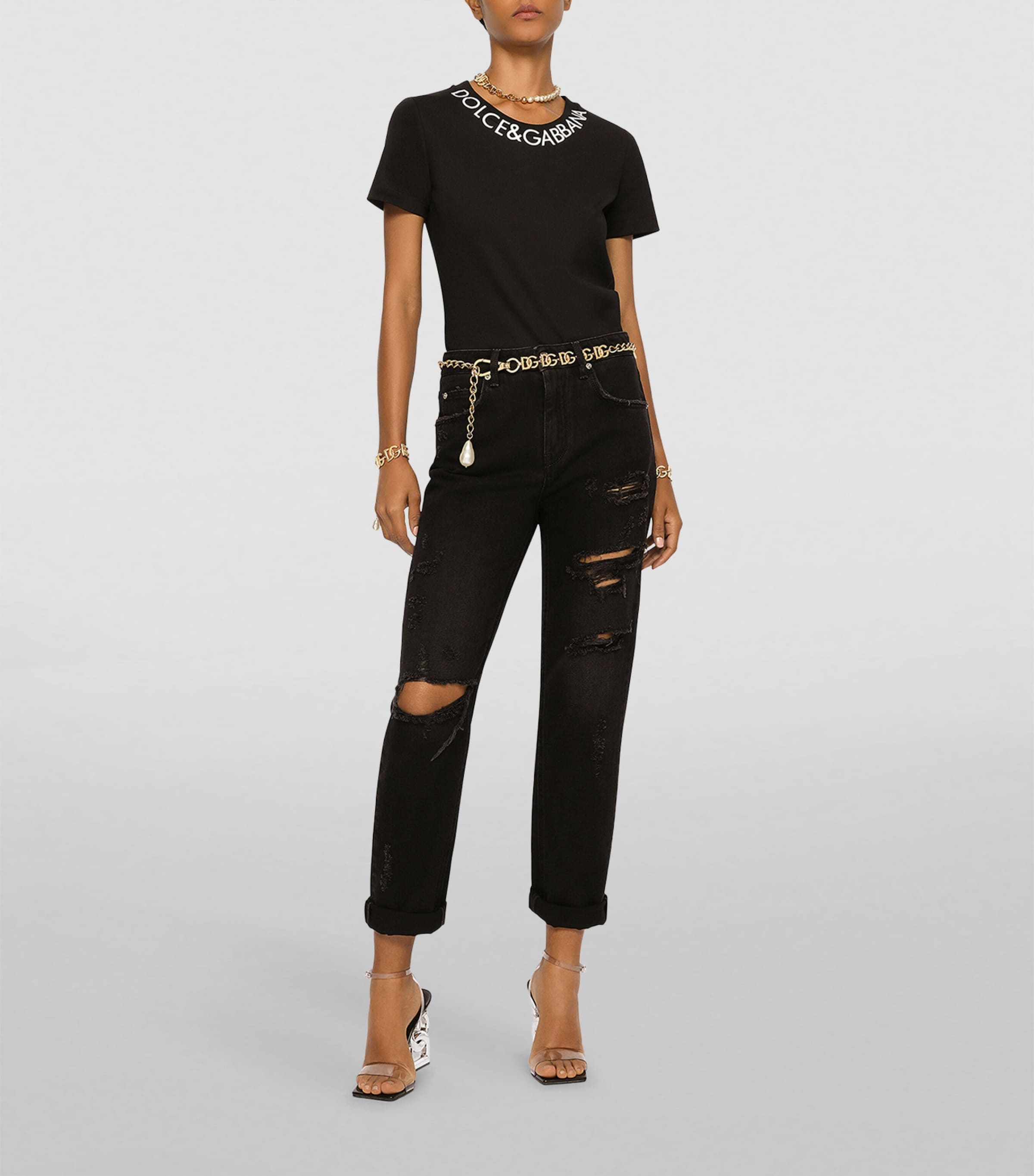 Logo T-Shirt N0000-BLACK Image 3