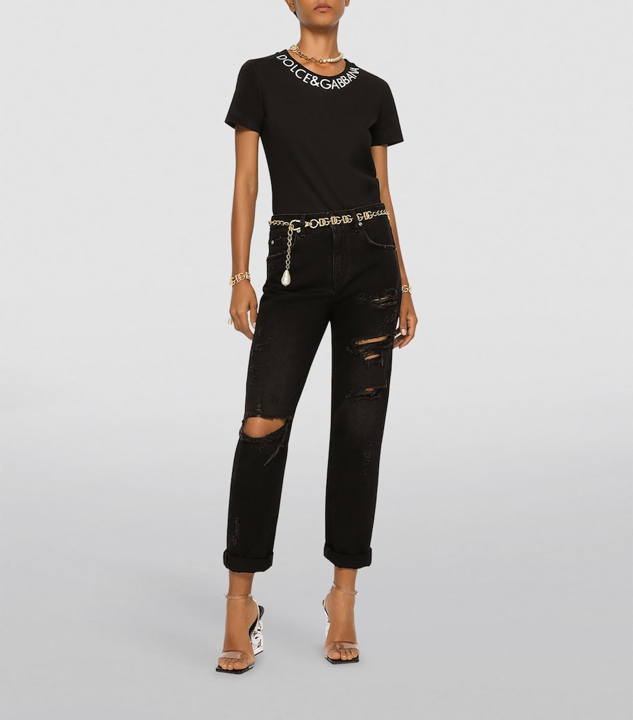 Logo T-Shirt N0000-BLACK Image 3