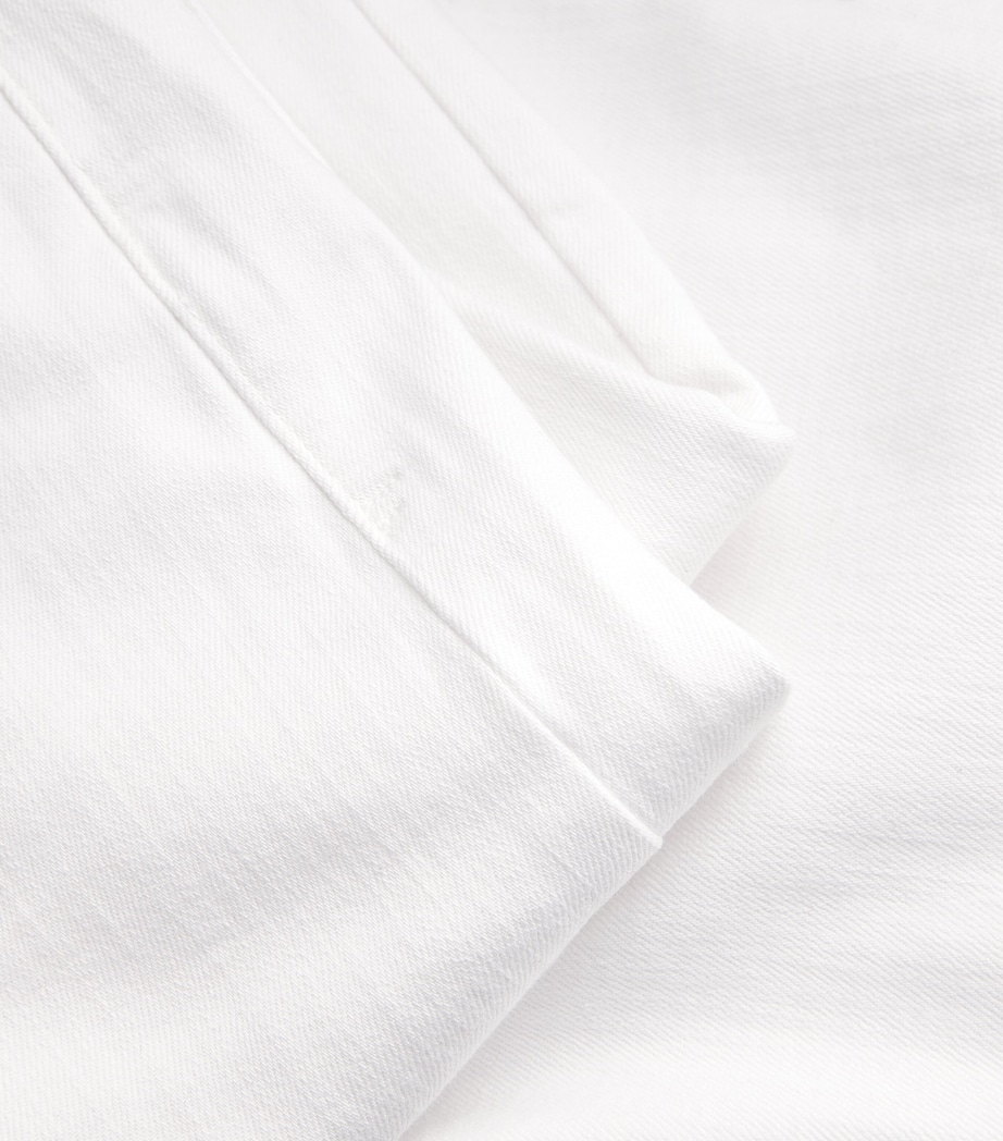 Le Slim Palazzo Wide-Leg Jeans WHITE Image 5