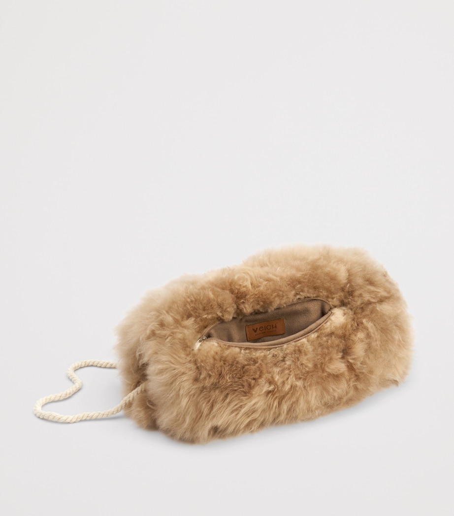 Weich Royal Alpaca Wool Manu Pocket Muff Taupe Image 5