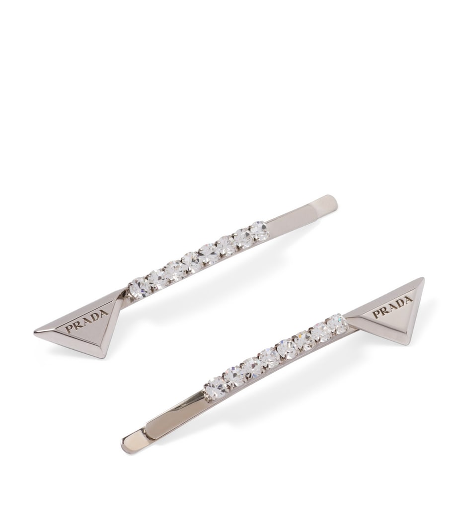 Set of 2 Embellished Triangle Hair Clips F0OKL Image 3