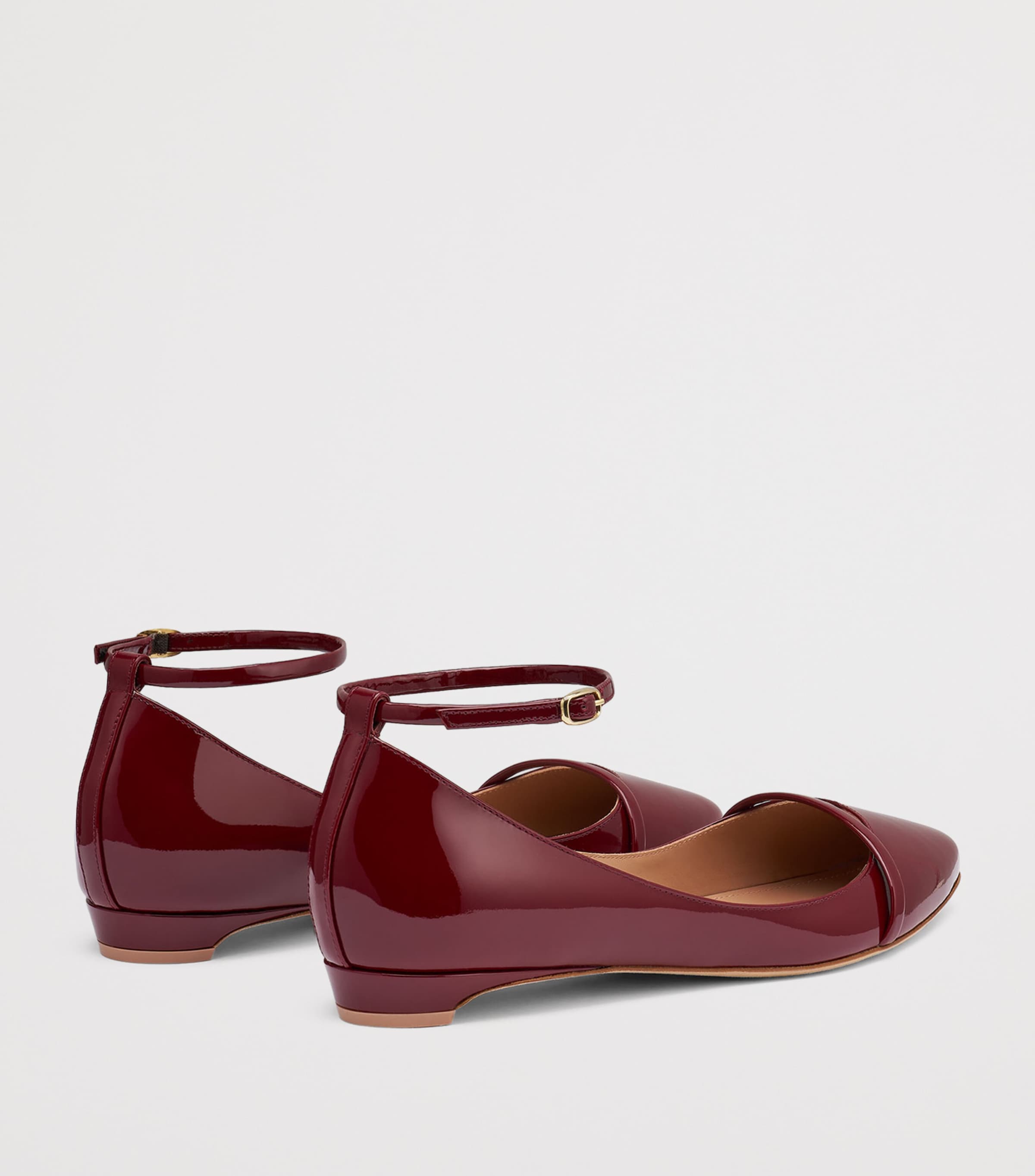 Malone Souliers Patent Leather Mary Ballet Flats 10 Rosewood Image 4