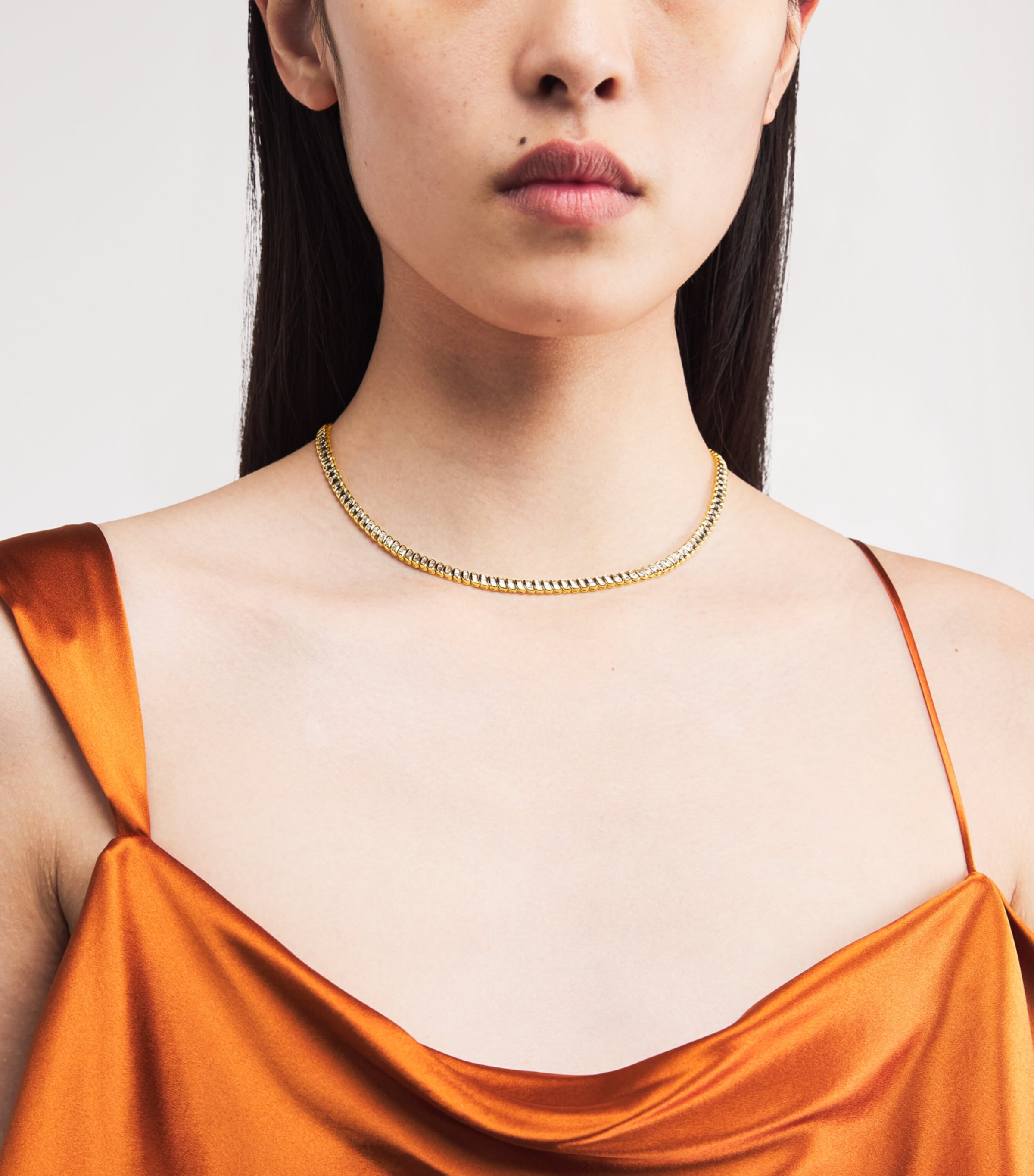 Yellow Gold and Diamond Zoe Necklace  YELLOW GOLD Image 2