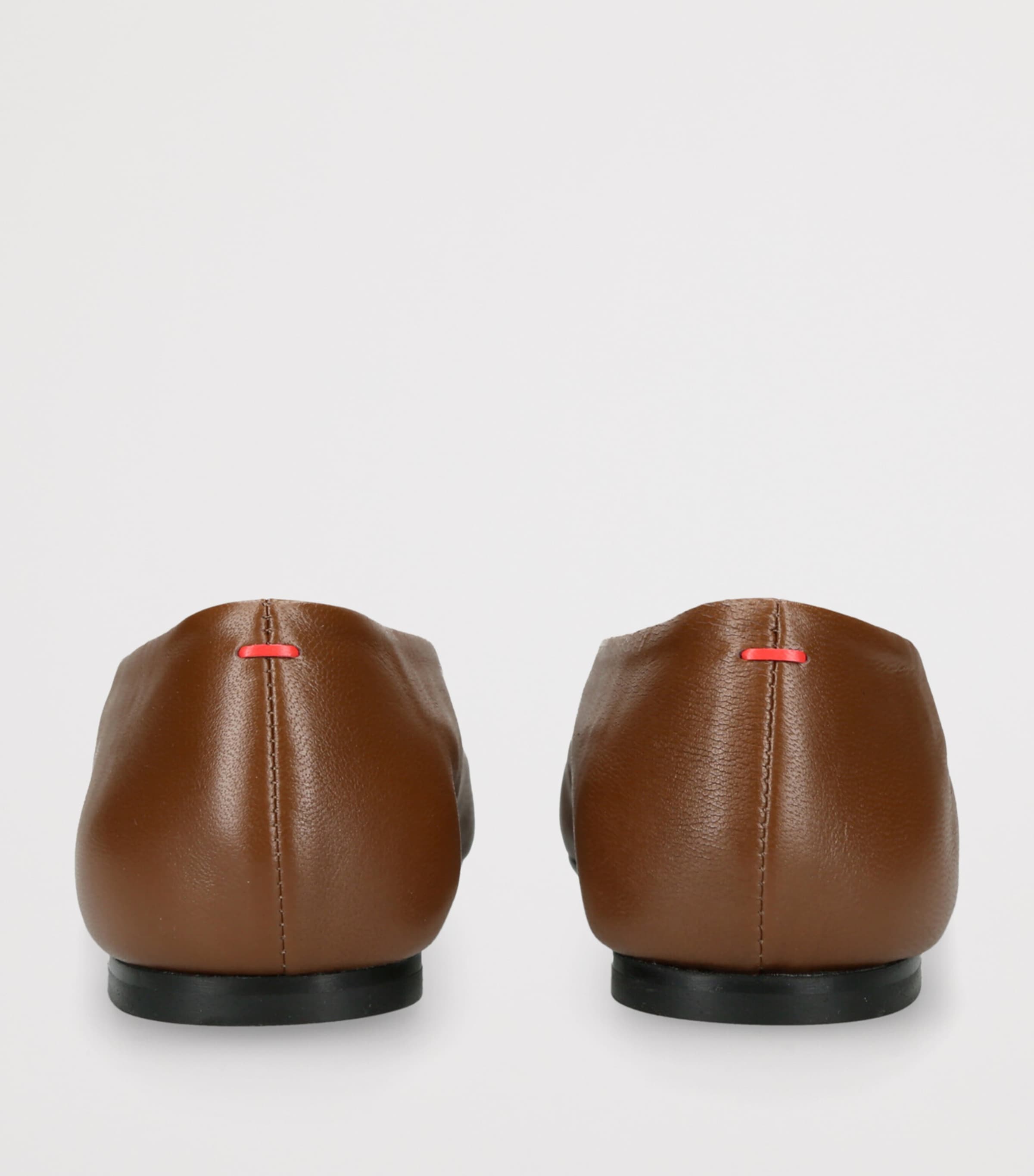 Leather Betty Ballet Flats MID BROWN Image 2