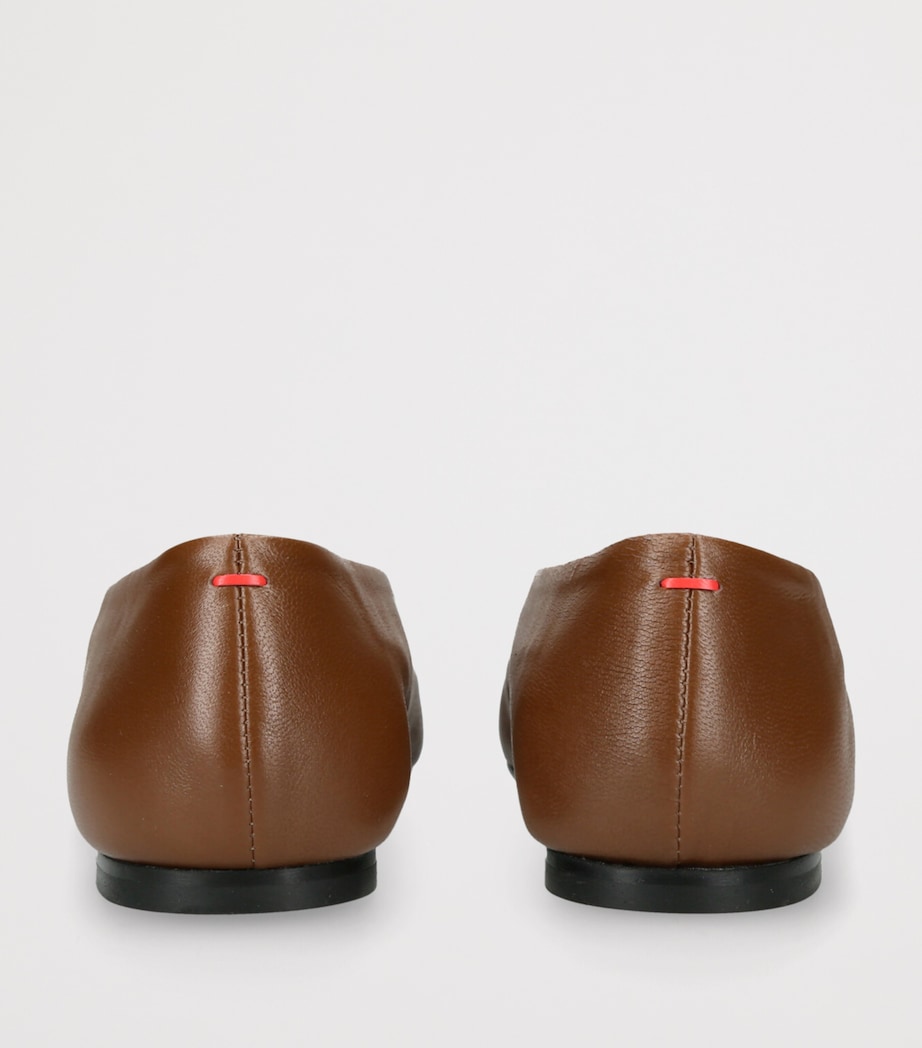 Leather Betty Ballet Flats MID BROWN Image 2