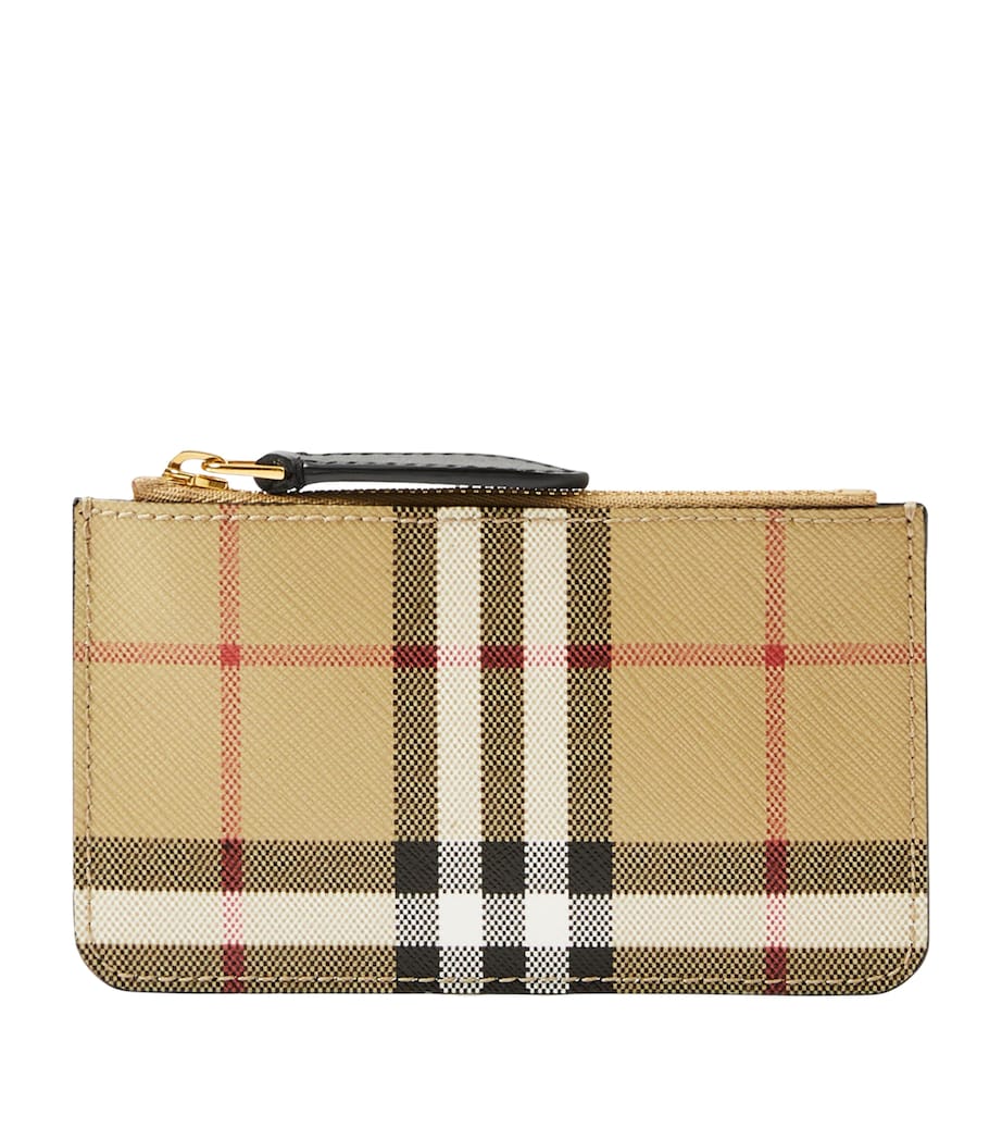 Burberry Check Coin Case Archive Beige Image 1