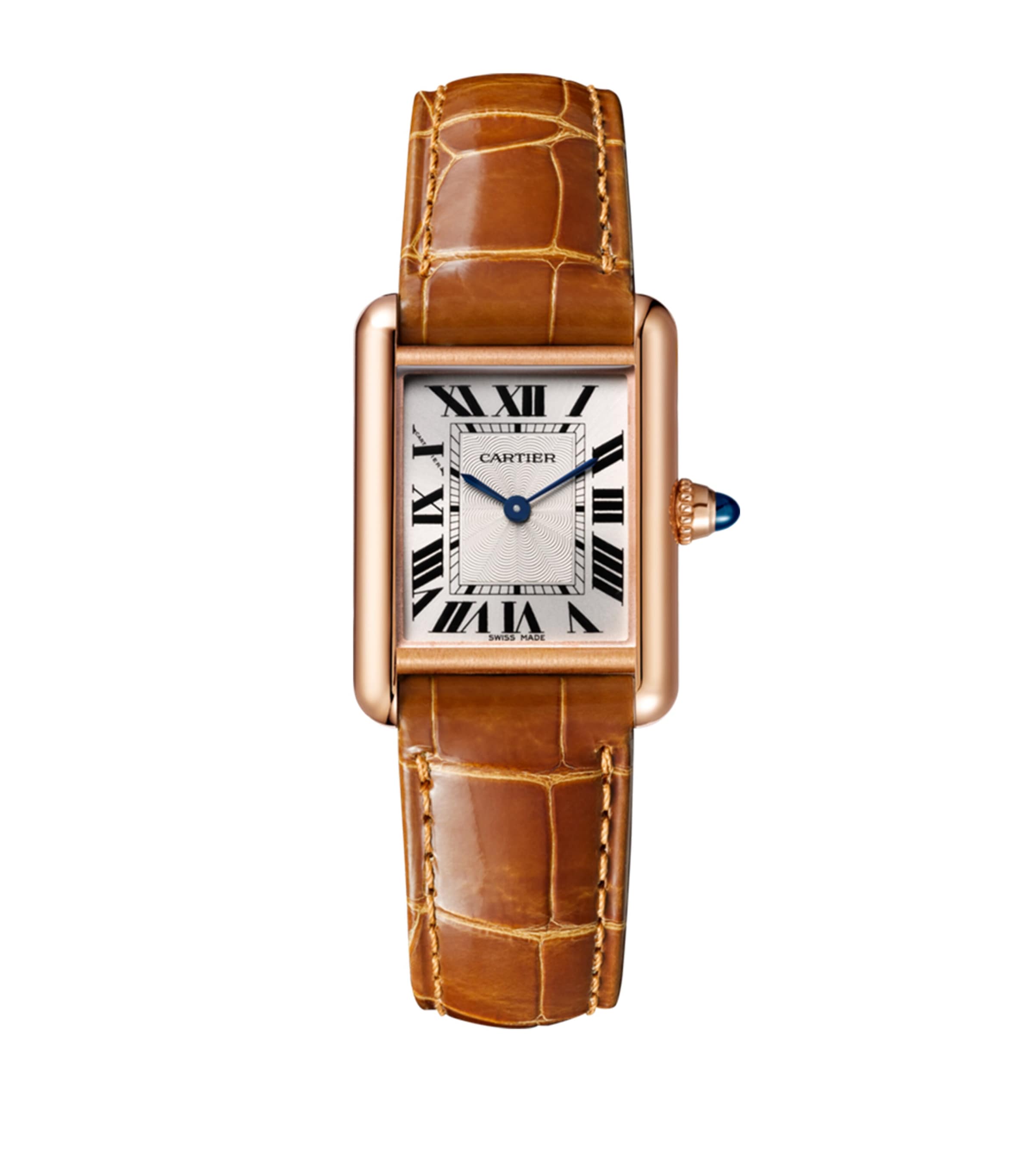 Cartier Small Pink Gold Tank Louis Cartier Watch 22mm Grey Image 1
