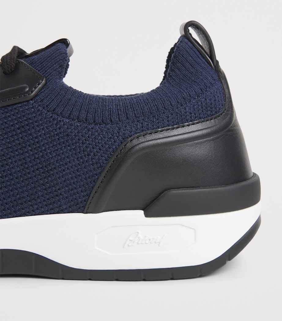 Brioni Linen-Cotton Knitted Sneakers Image 7