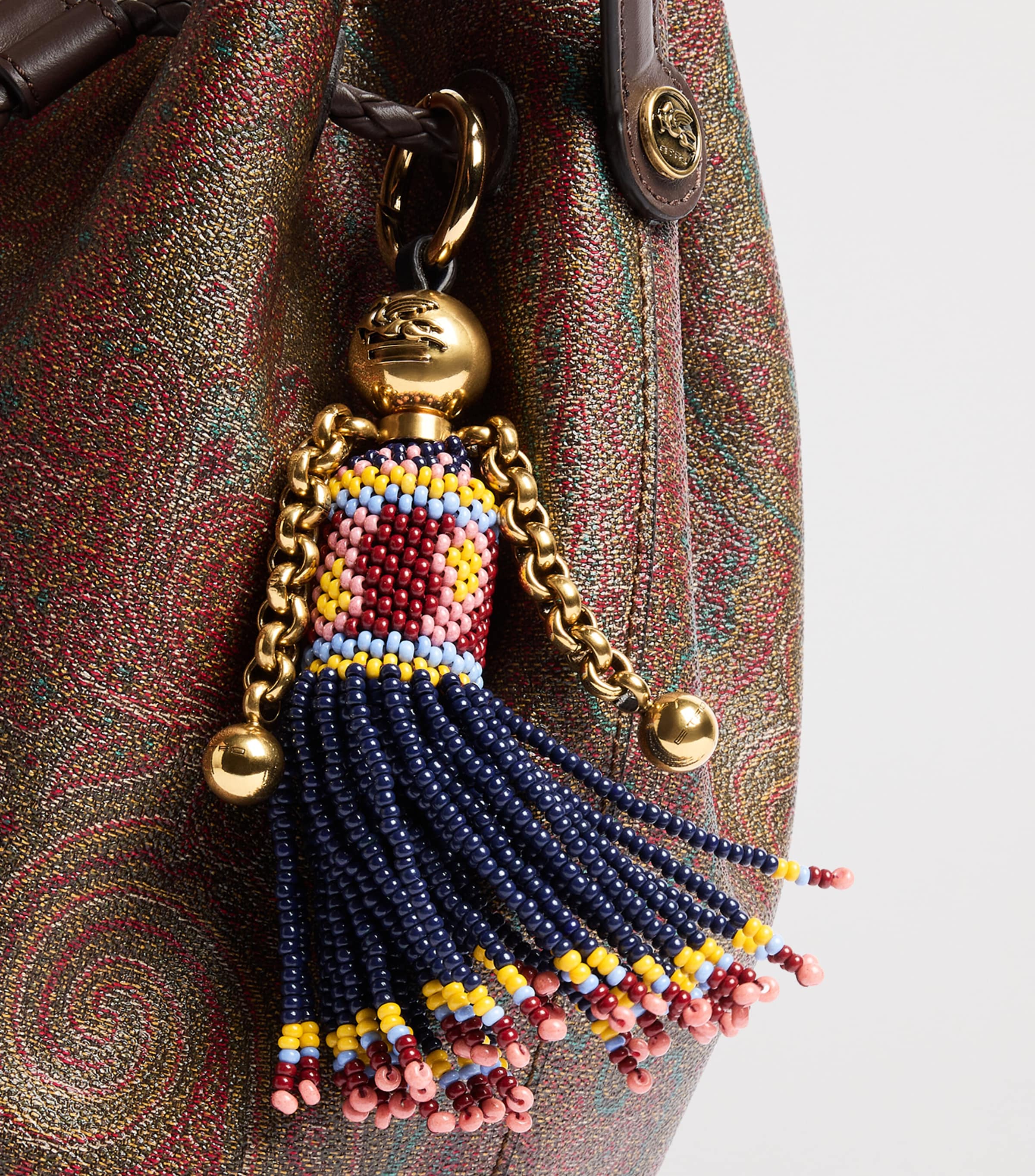 Etro Doll Charm Keyring Blu Image 3