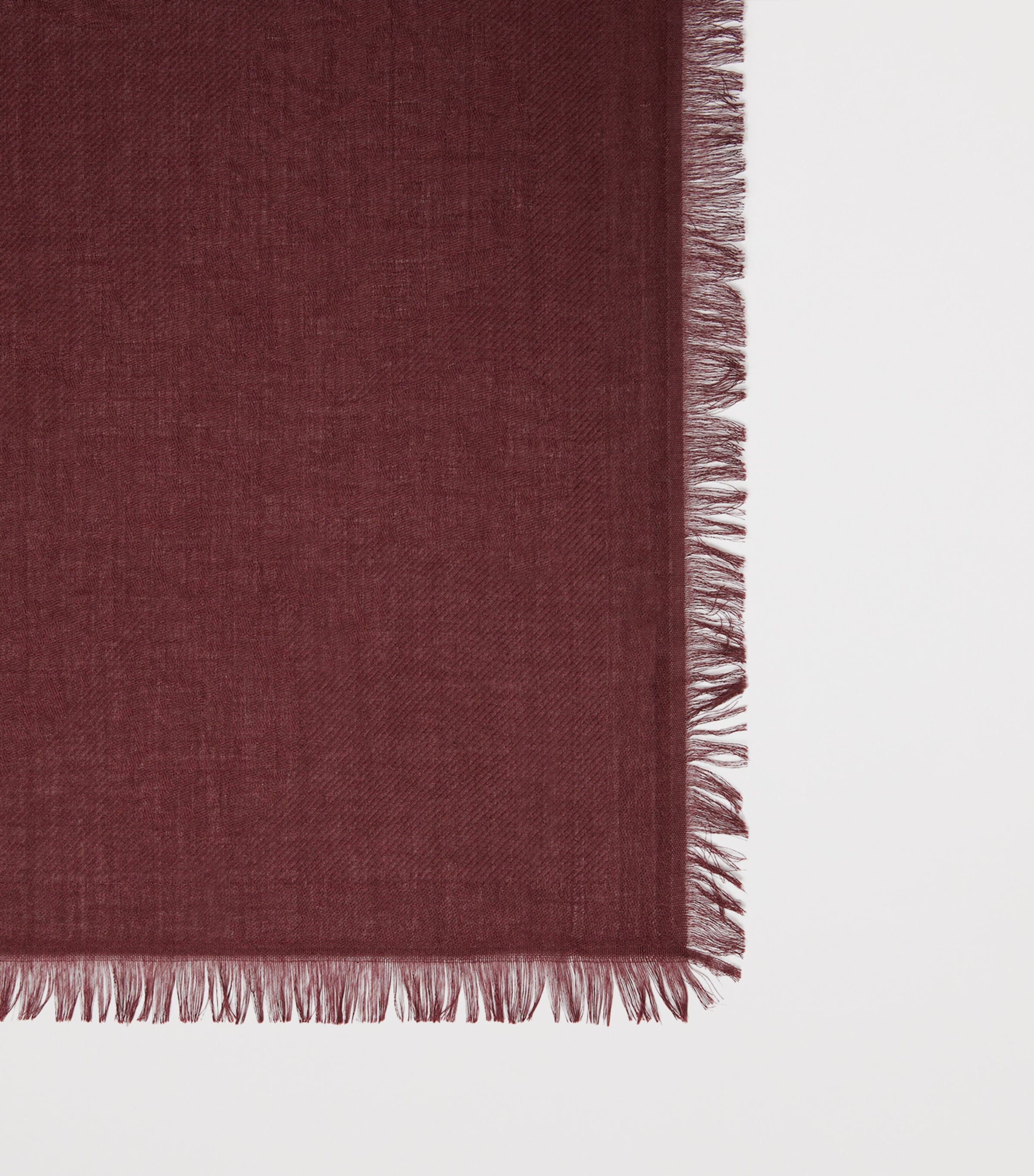 Weekend Max Mara Modal-Cashmere Logo Scarf Bordeaux Image 4