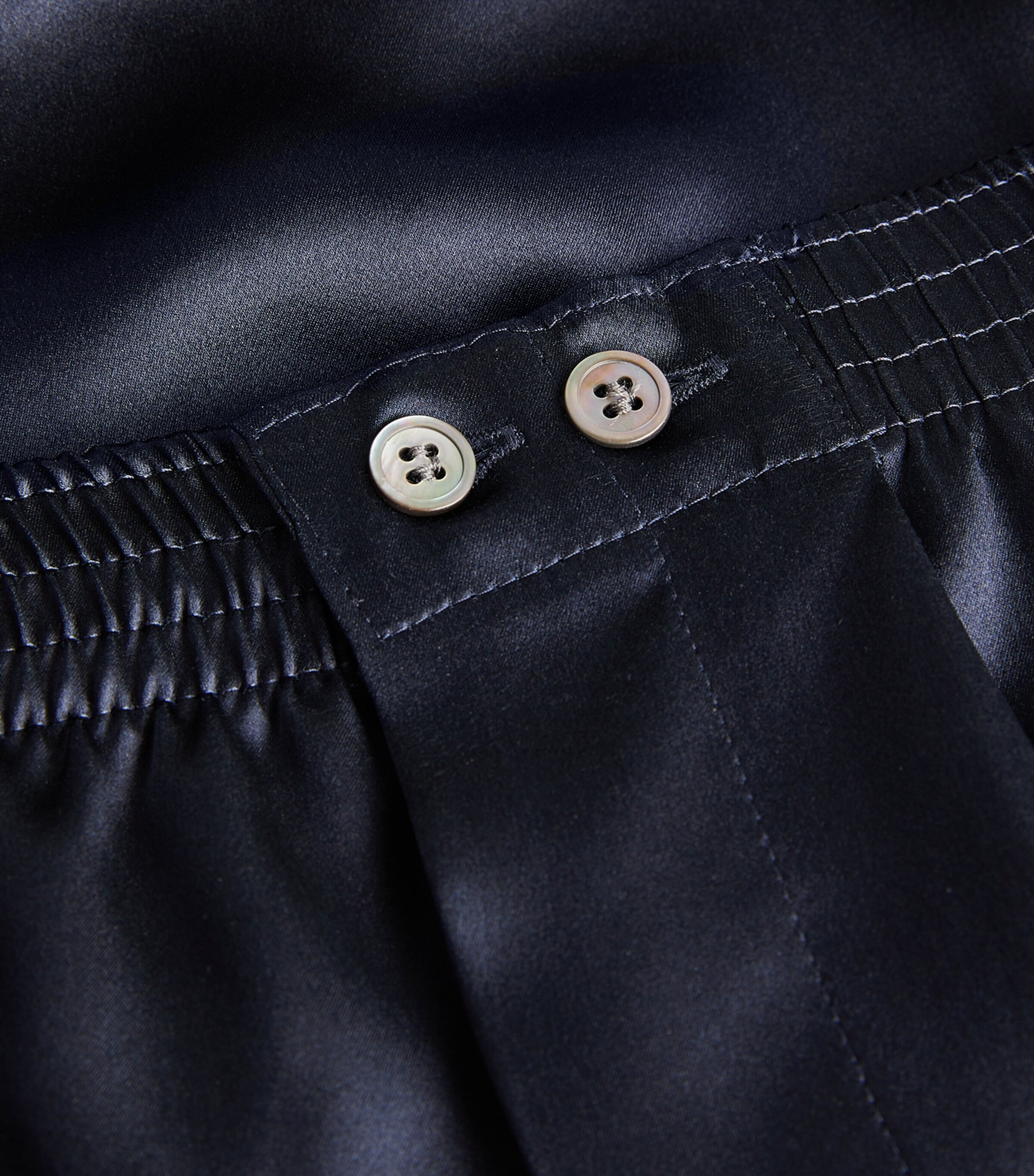 Derek Rose Mens Silk Boxer Shorts Navy Image 5