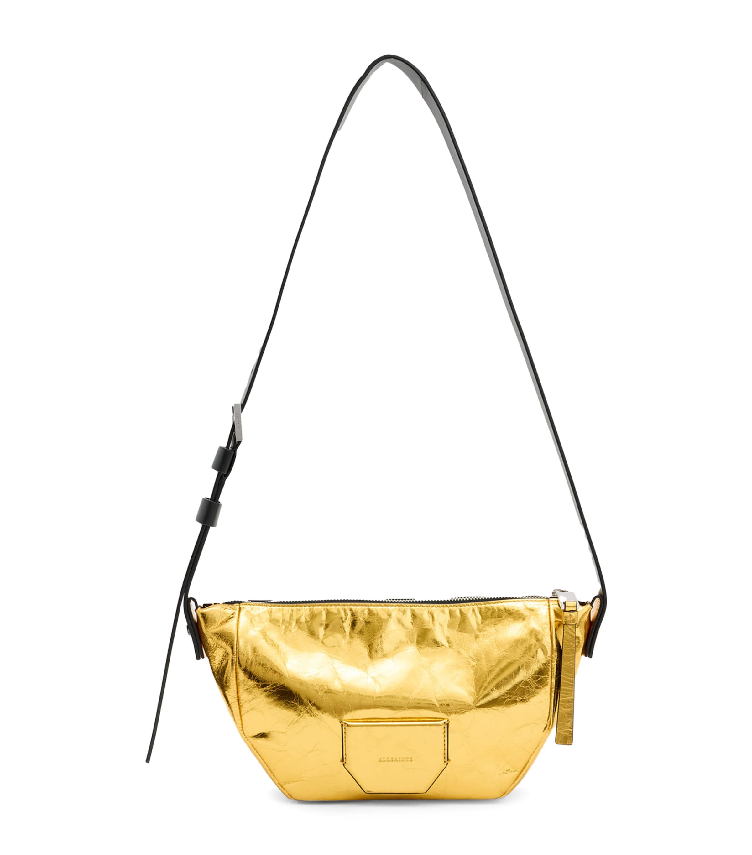 Shop Allsaints Mini Madea Cross-body Bag In Yellow