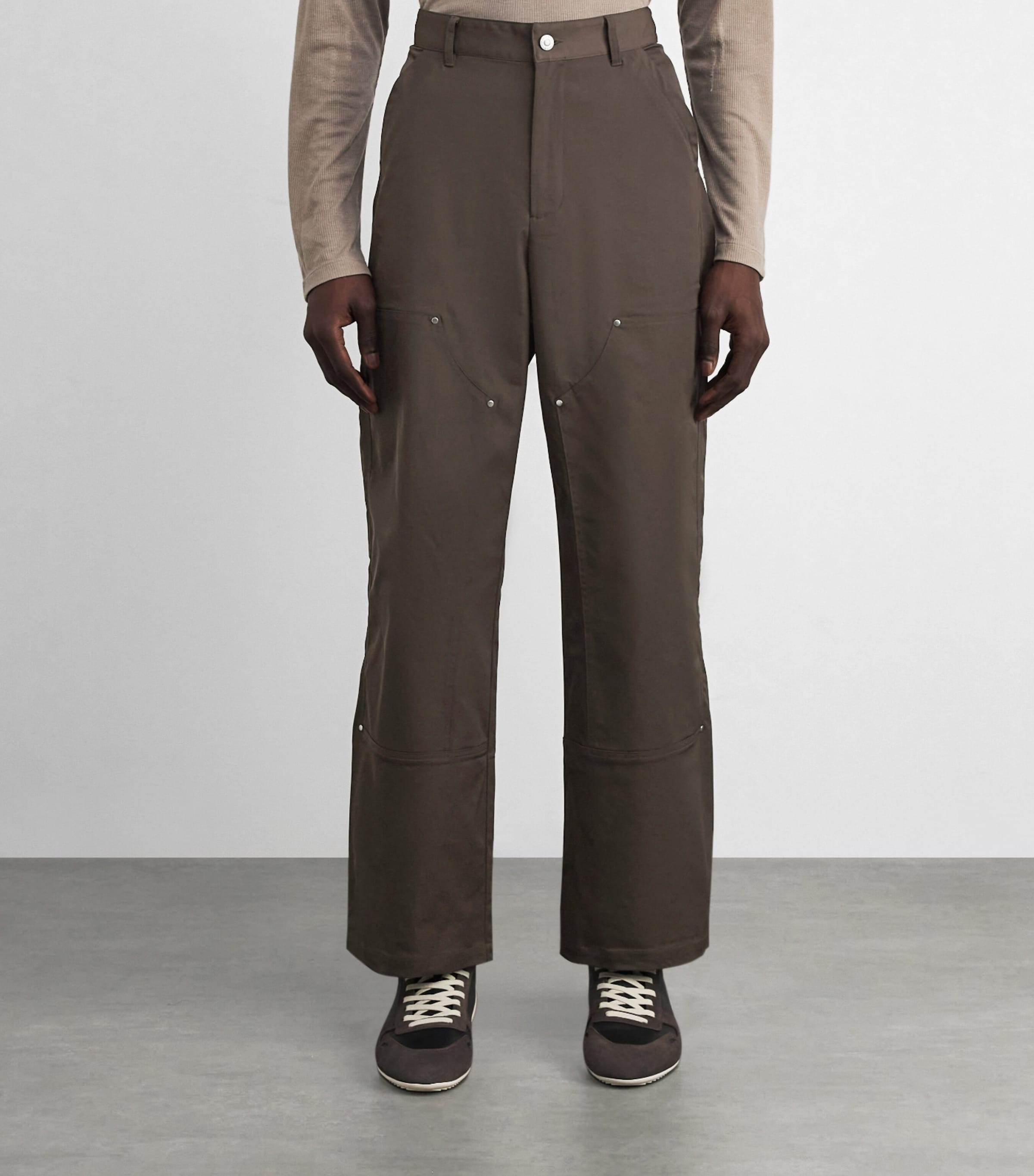 Gabardine Carpenter Trousers BROWN 300 Image 3